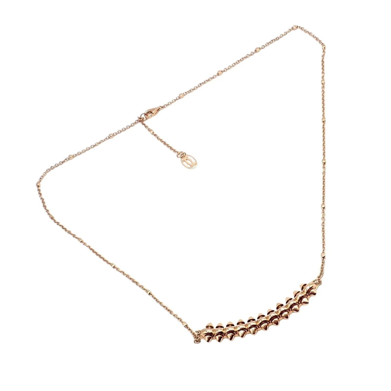 image of Authentic! Clash De Cartier 18K Rose Gold Large Necklace, Women's