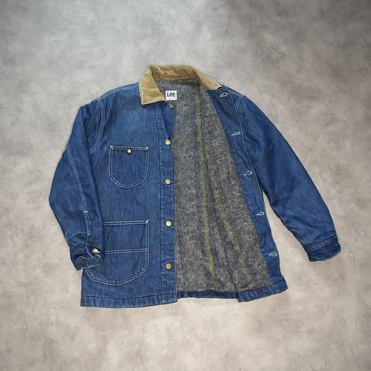 Lee Lee U.S.A Men’s Jacket Denim Vintage Navy Size:M Size US M / EU 48-50 / 2 - 2 Thumbnail