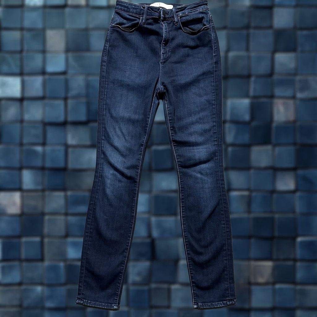 AYR Ayr Jeans Womens High Rise Skinny Stretch Dark Wash Blue 29x28 (26x27.5) Casual Size 29" - 1 Thumbnail