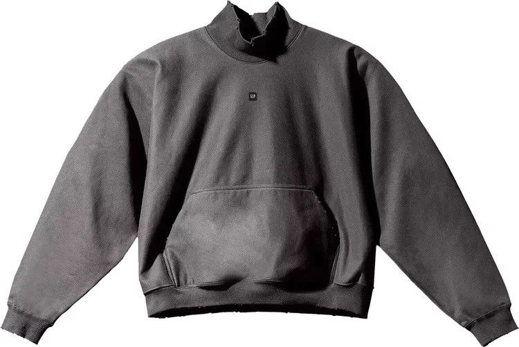 Balenciaga × Gap × Kanye West Yeezy Gap Balenciaga High Neck Distressed Mockneck Sweater Size US XL / EU 56 / 4 - 1 Thumbnail