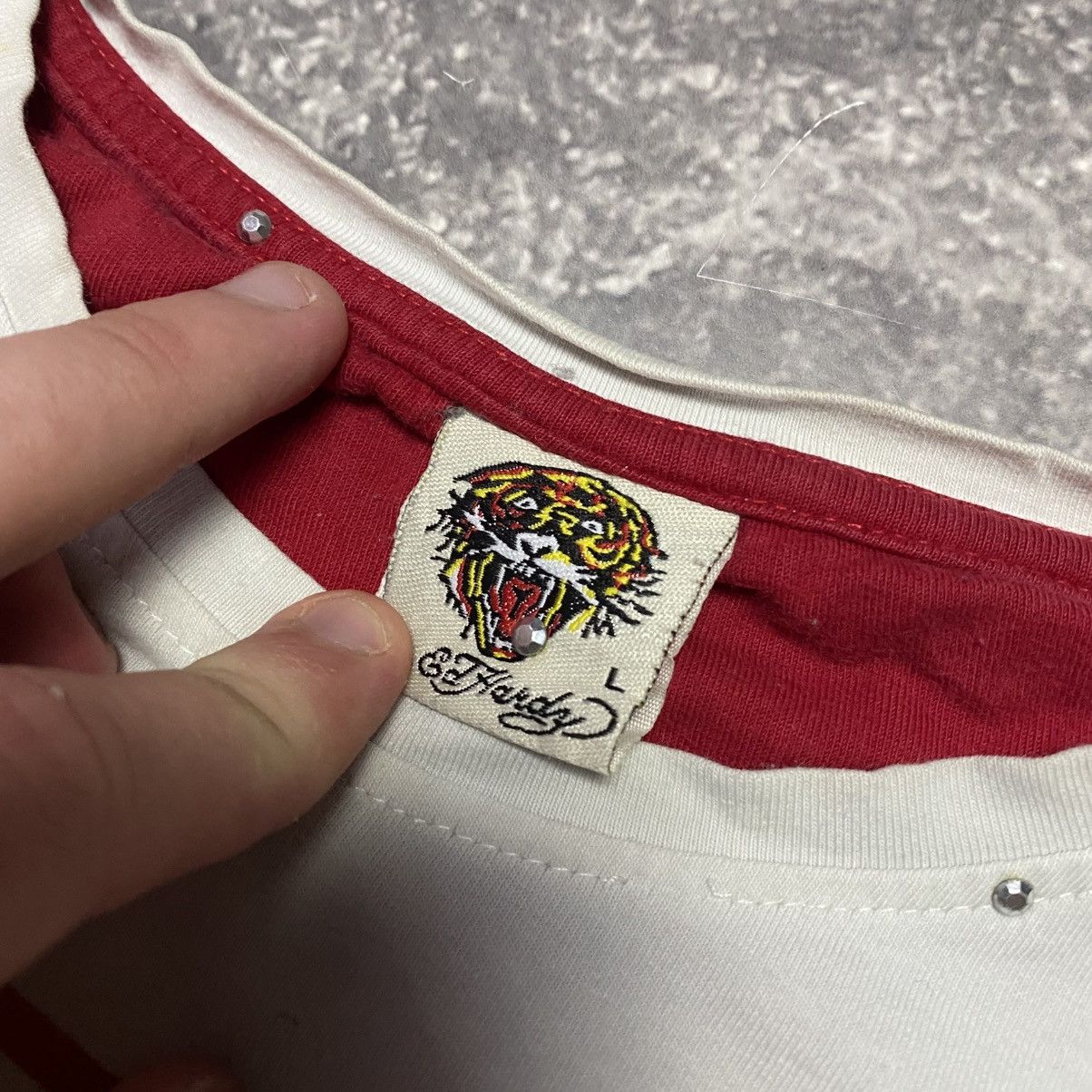 Ed Hardy Vintage Ed Hardy by Christian Audigier y2k opium tee size L Size L / US 10 / IT 46 - 7 Thumbnail
