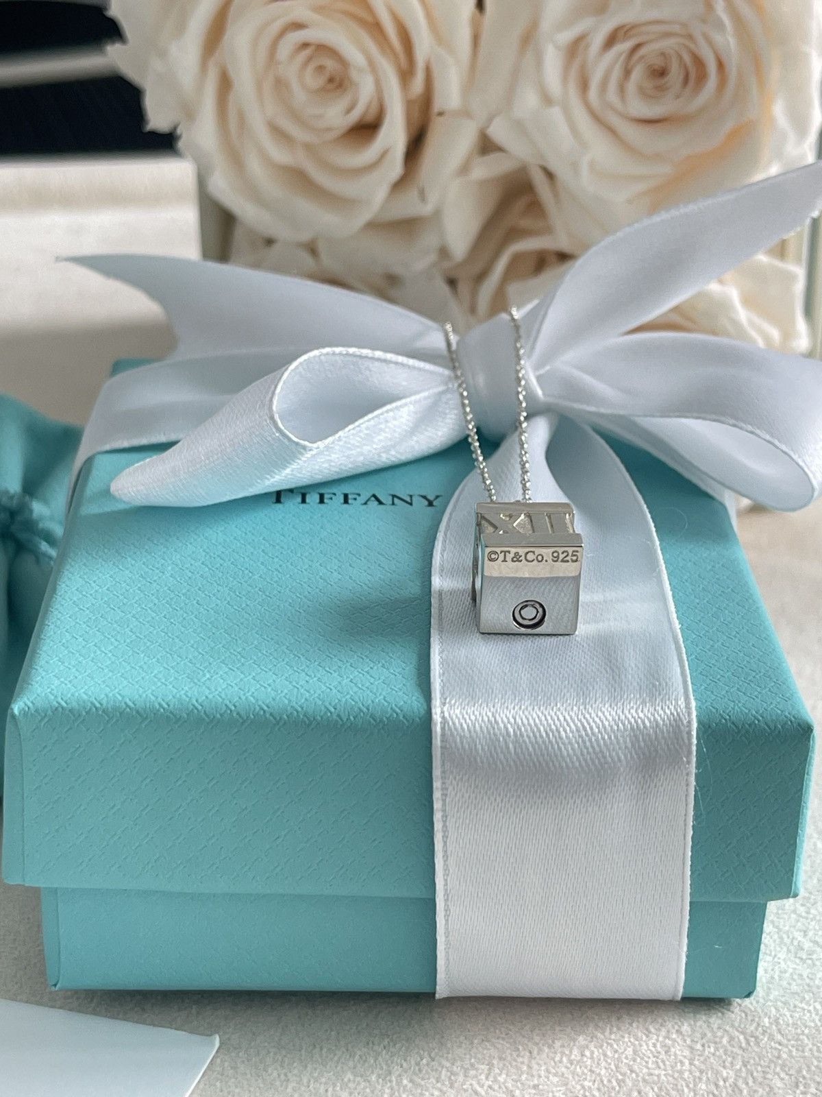 Tiffany & Co. Tiffany & Co. Atlas Cube Necklace Silver 16” NEW $500 Size ONE SIZE - 7 Thumbnail