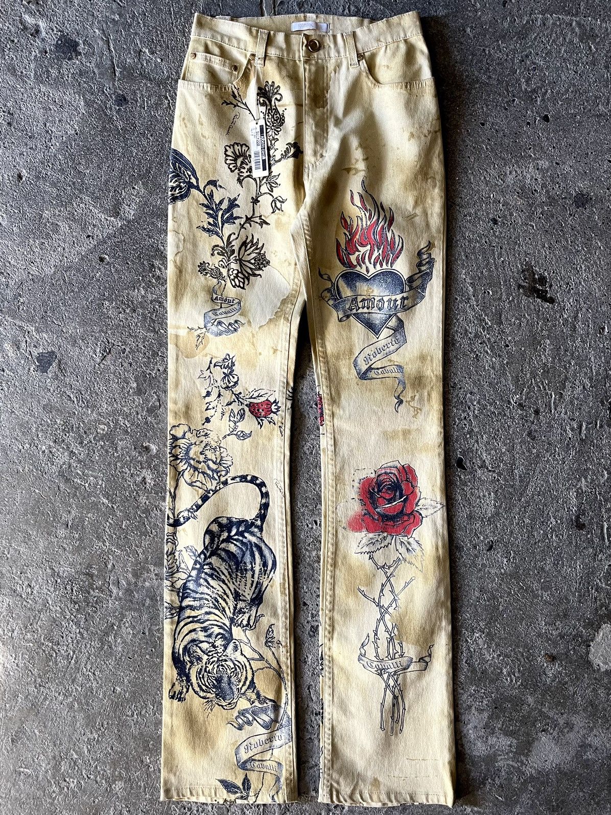 Archive Roberto Cavalli - S/S 2003 - Tattoo Jeans