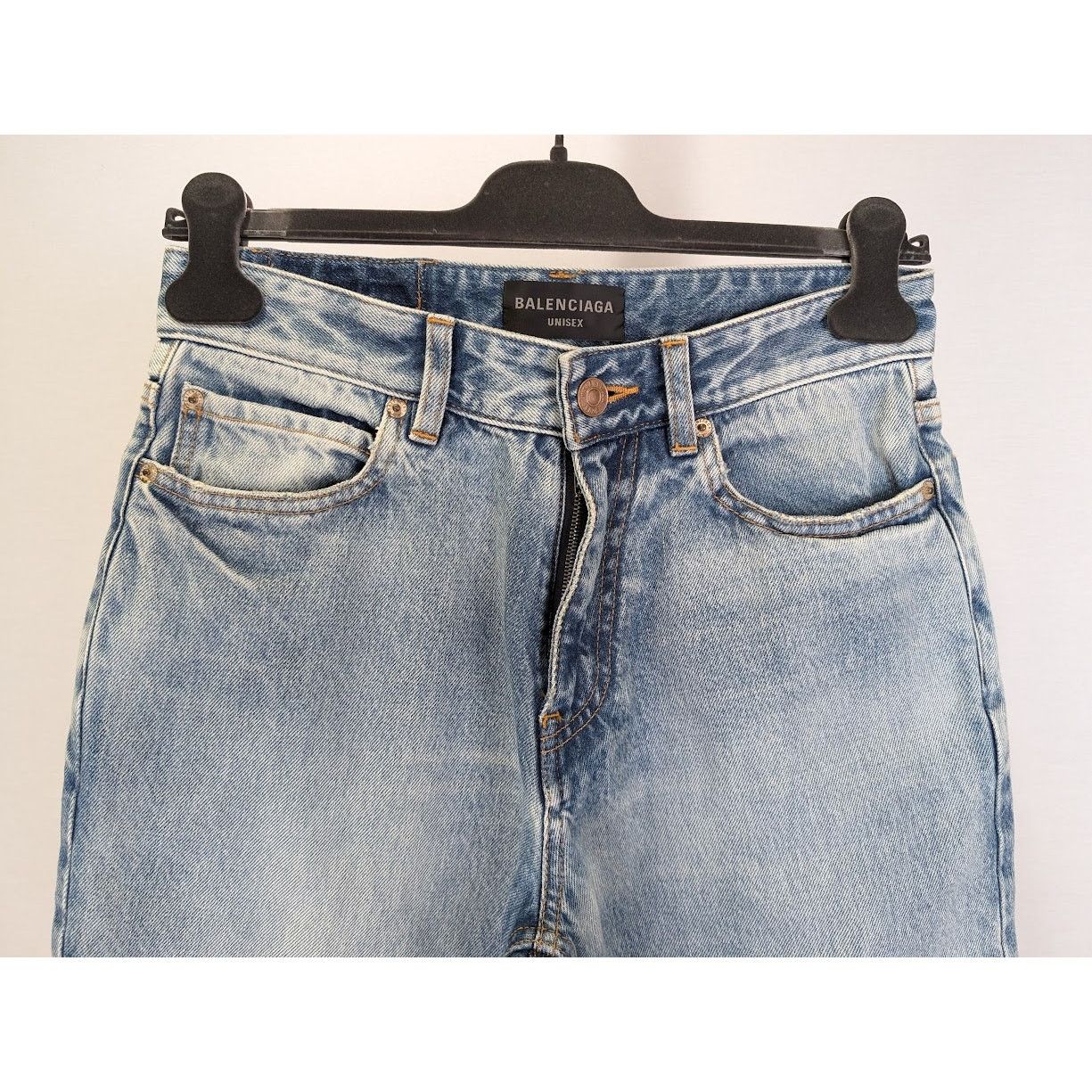 Balenciaga o1rshd1 Slim Shorts Organic Japanese Twill in Eco Blue Size US 30 / EU 46 - 6 Thumbnail