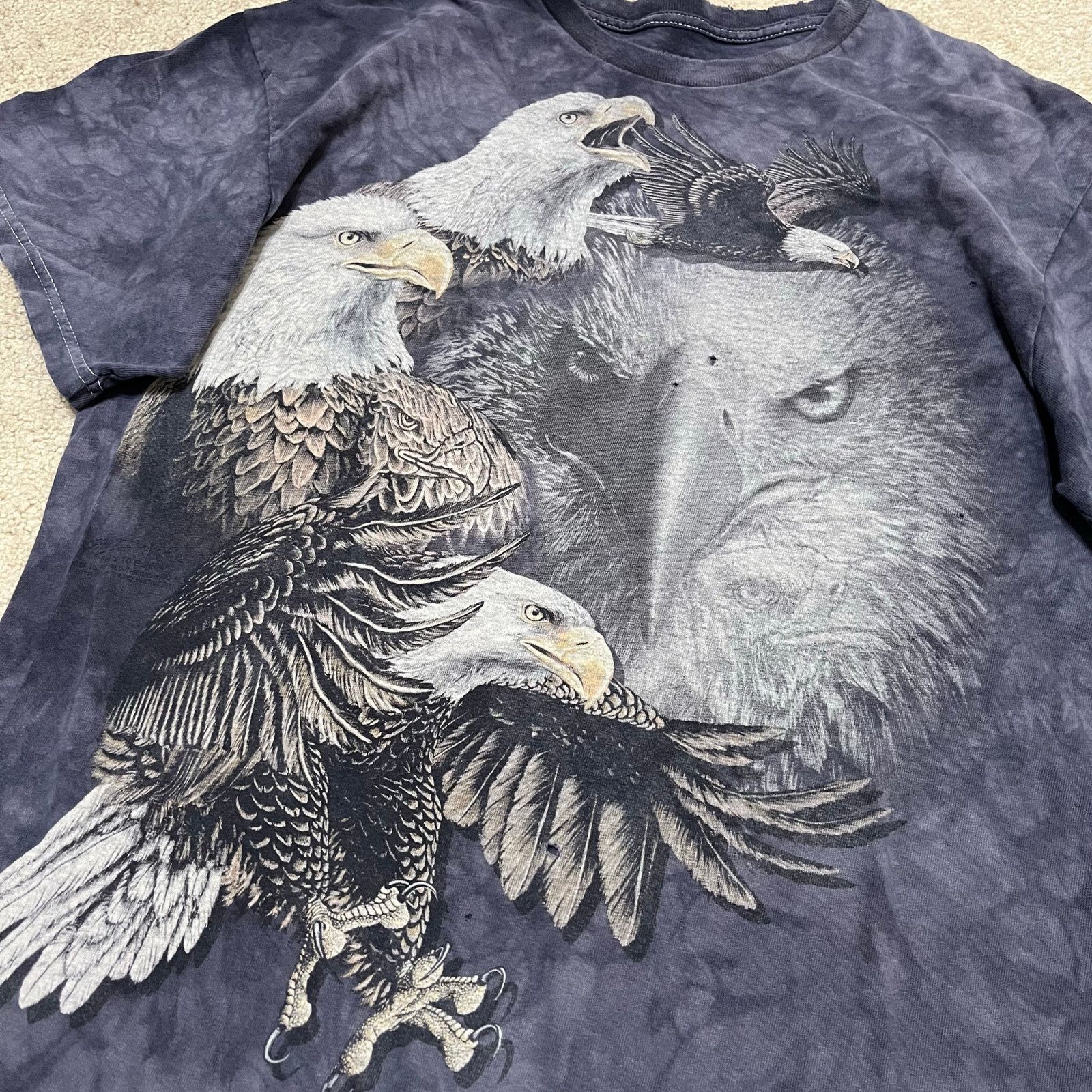 The Mountain Vintage Bald Eagle Graphic Tee All Over Print Large Size US L / EU 52-54 / 3 - 3 Thumbnail