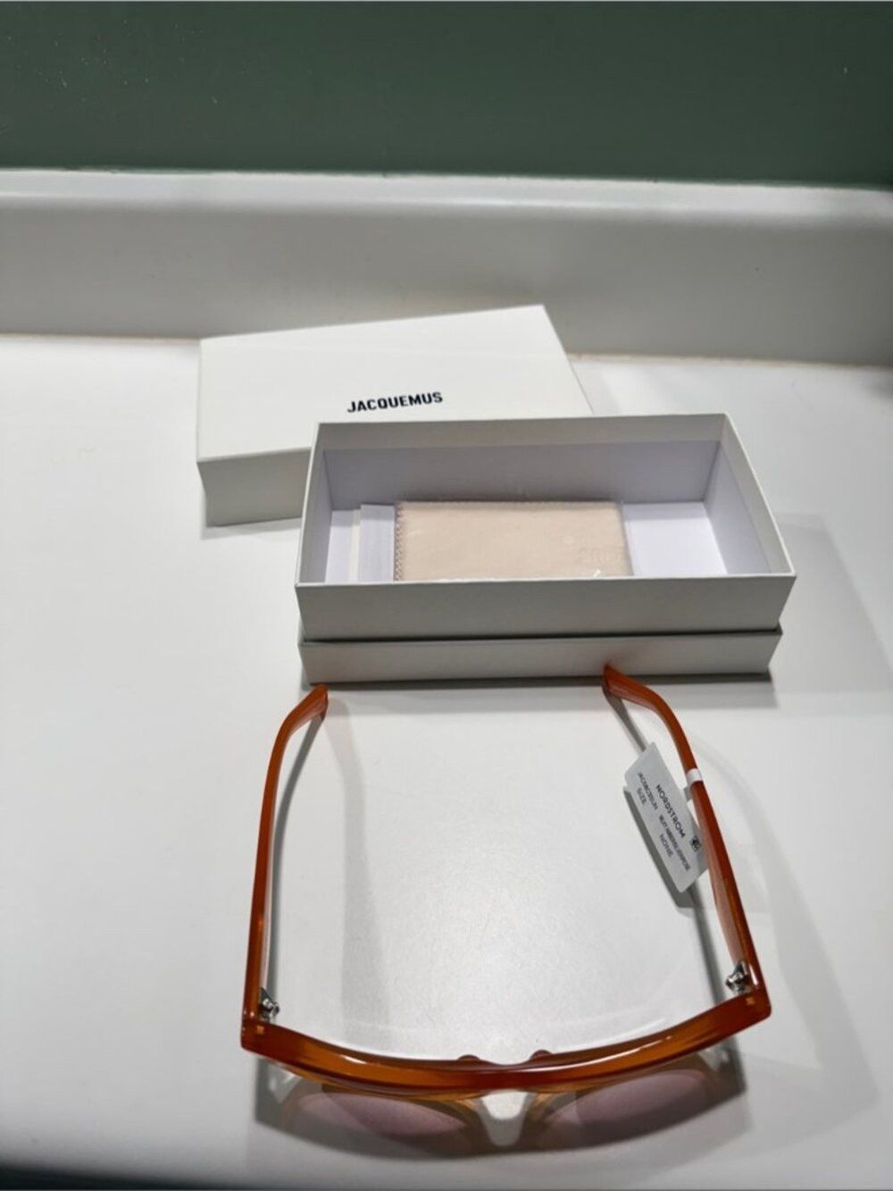 Jacquemus Jacquemus Pina Rectangular Sunglasses Size ONE SIZE - 3 Thumbnail