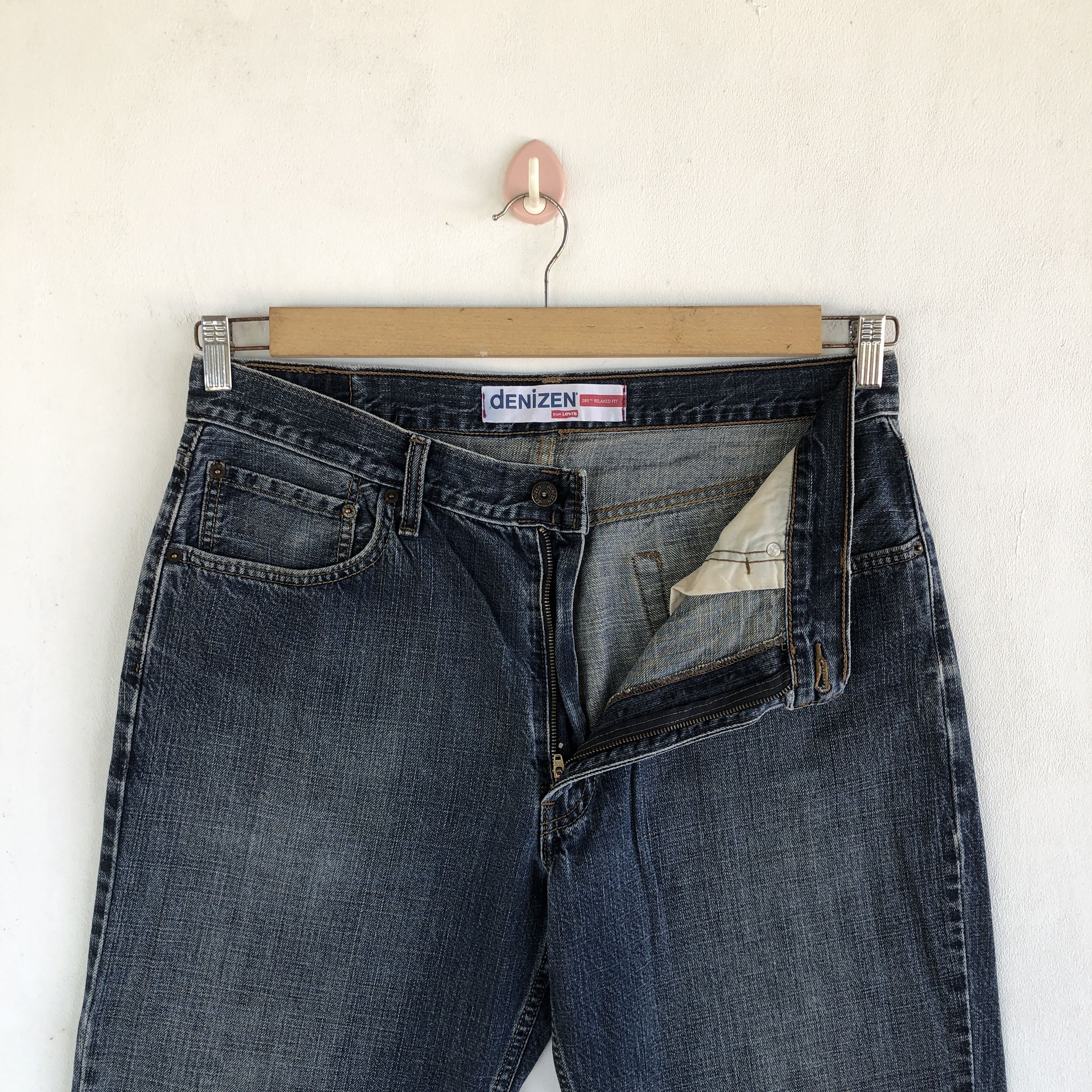 Levi's Vintage Y2K Levis Denizen Faded Jeans Levi's Stonewash Denim Size US 34 / EU 50 - 6 Thumbnail