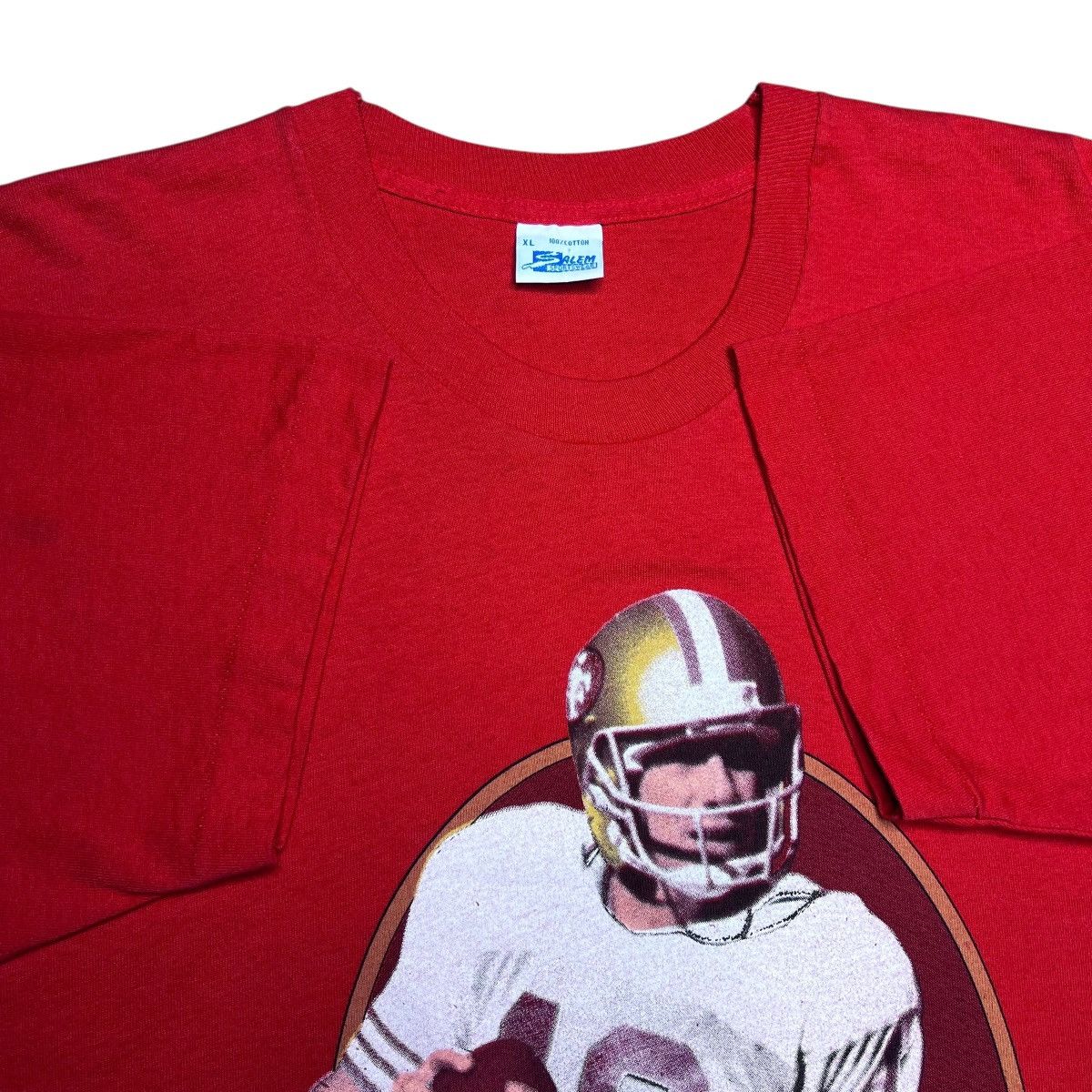 Salem Sportswear 90’ NFL San Francisco 49ers Joe Montana Salem Sportswear Tee Size US XL / EU 56 / 4 - 2 Thumbnail