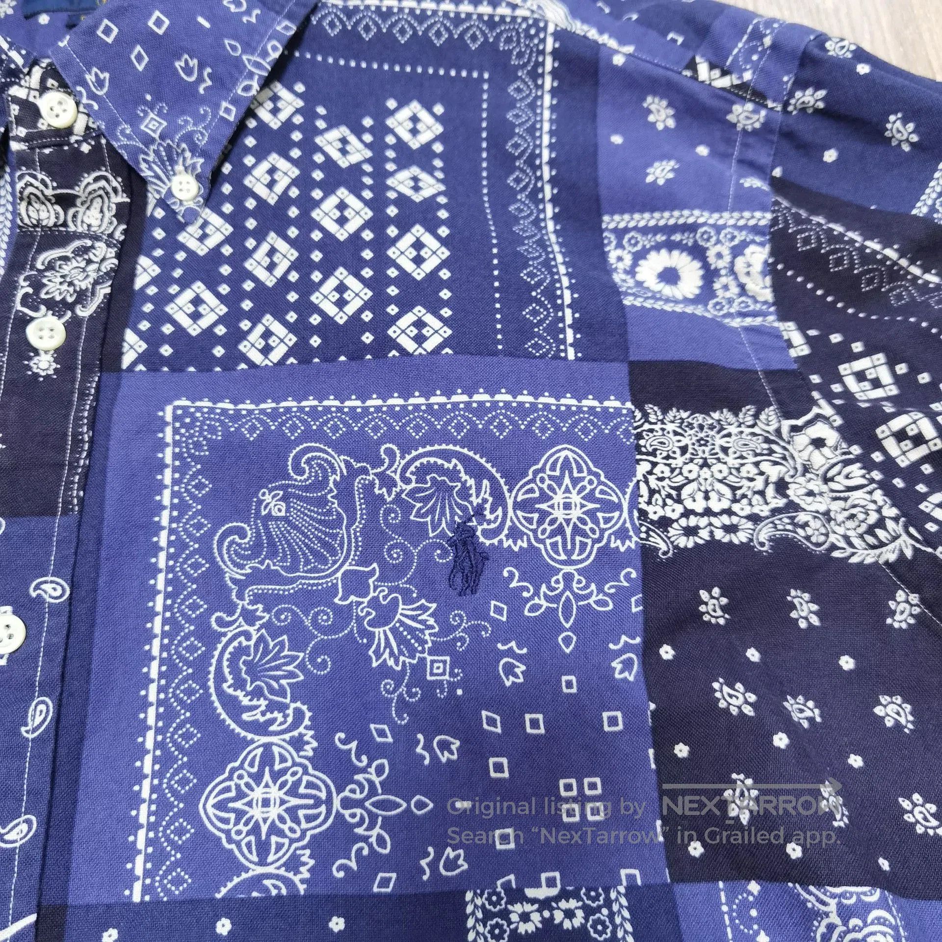 Polo Ralph Lauren RALPH LAUREN Bandana Patchwork Shirt. Size US XXL / EU 58 / 5 - 3 Thumbnail