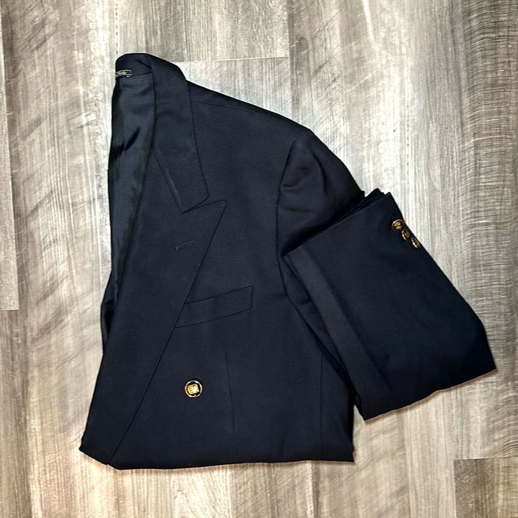 Corneliani Corneliani Blazer - 43L Wool Navy/Blue 2 Piece Men Regular Made in Italy Size 46R - 2 Thumbnail