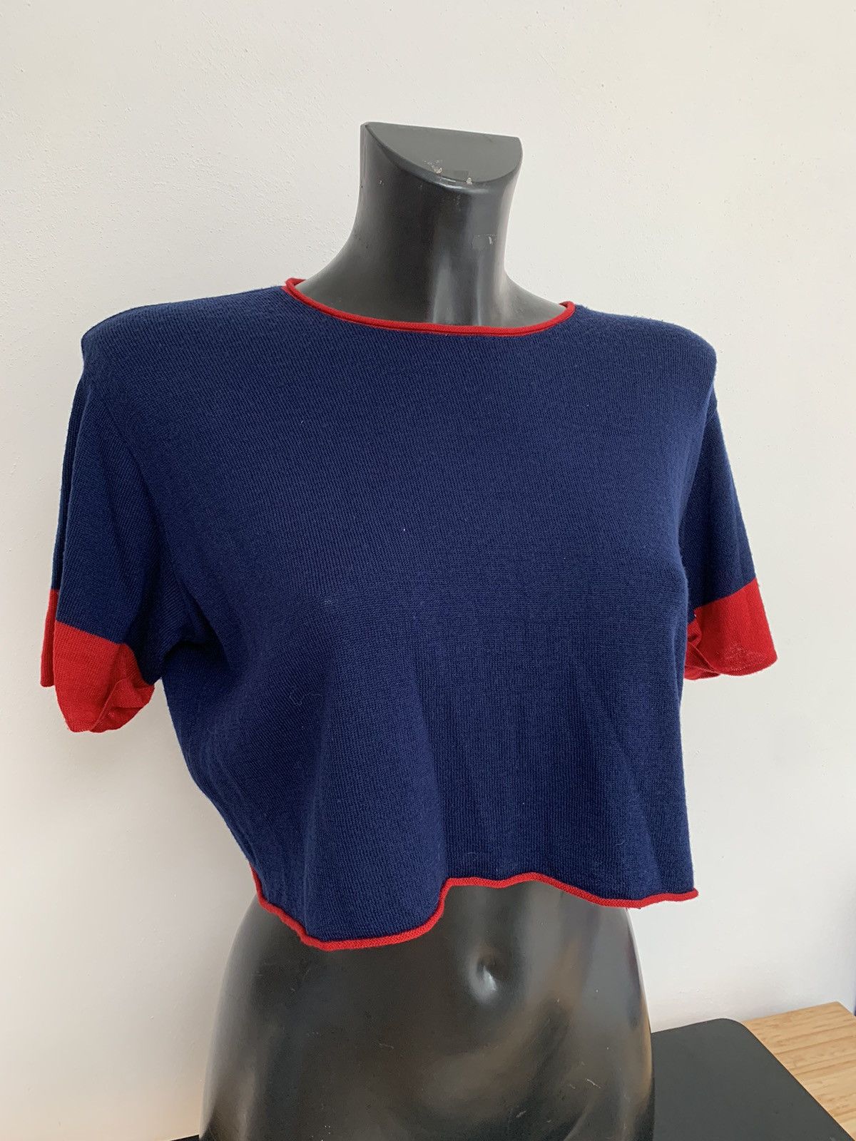 Alanui Alanui Fine Wool Crop Knit T-Shirt Size S / US 4 / IT 40 - 3 Thumbnail