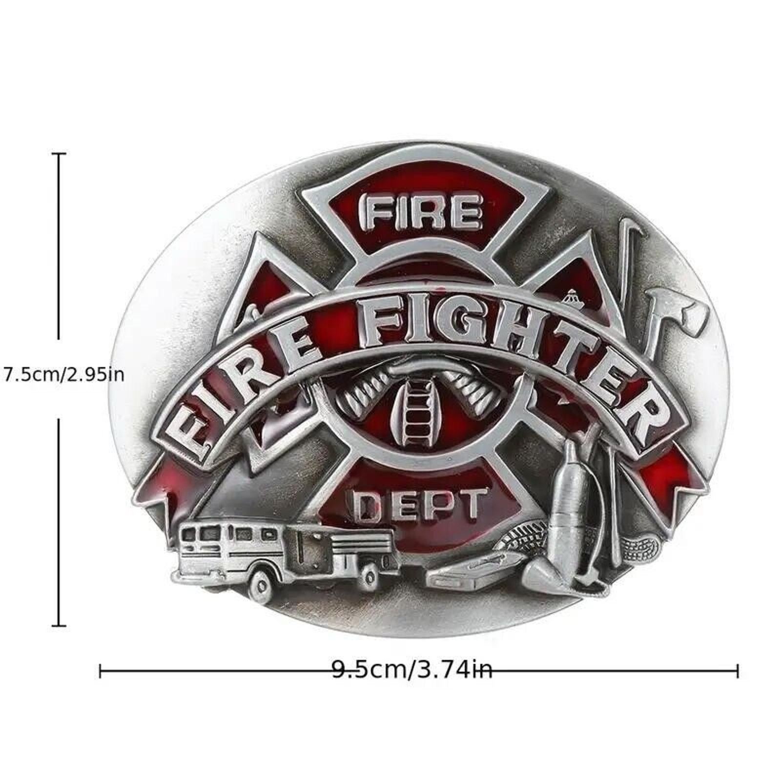 Street Fighter Fire Fighter • Fireman • Men's Western Belt Buckle Size ONE SIZE - 6 Thumbnail