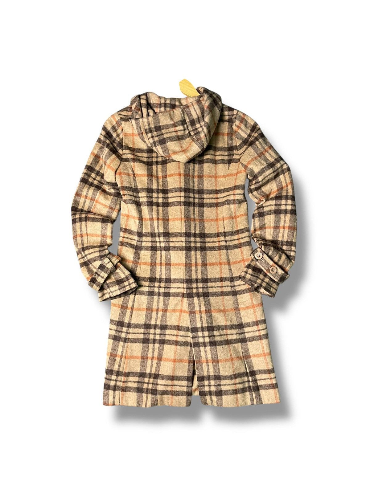 Japanese Brand × Vintage Cloche Checked Wool Duffle Coat (3) Size US XXS / EU 40 - 3 Thumbnail
