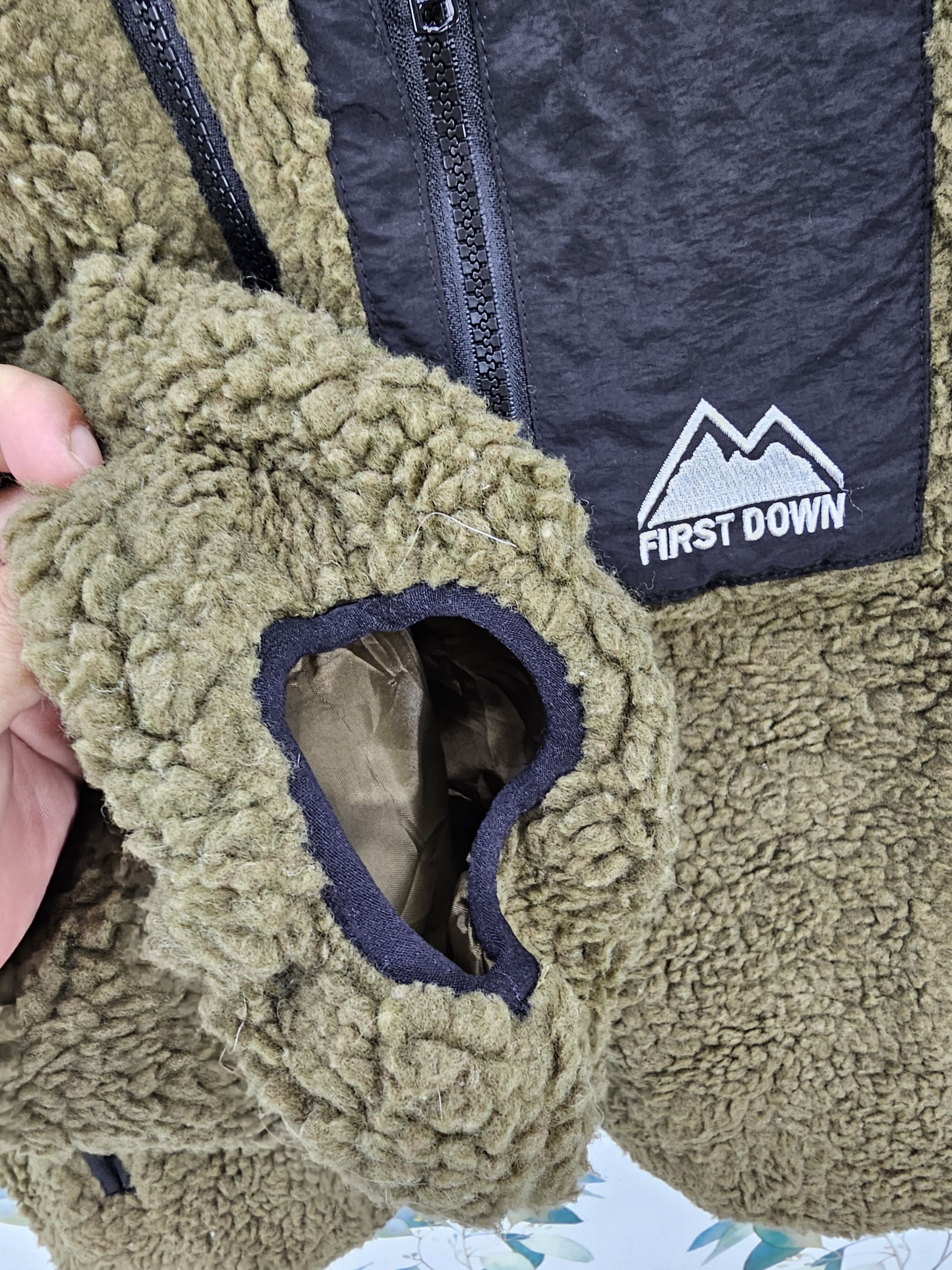 Other Vintage First Down Sherpa Fleece Hiking Hunting Jacket J0100 Size US L / EU 52-54 / 3 - 5 Thumbnail