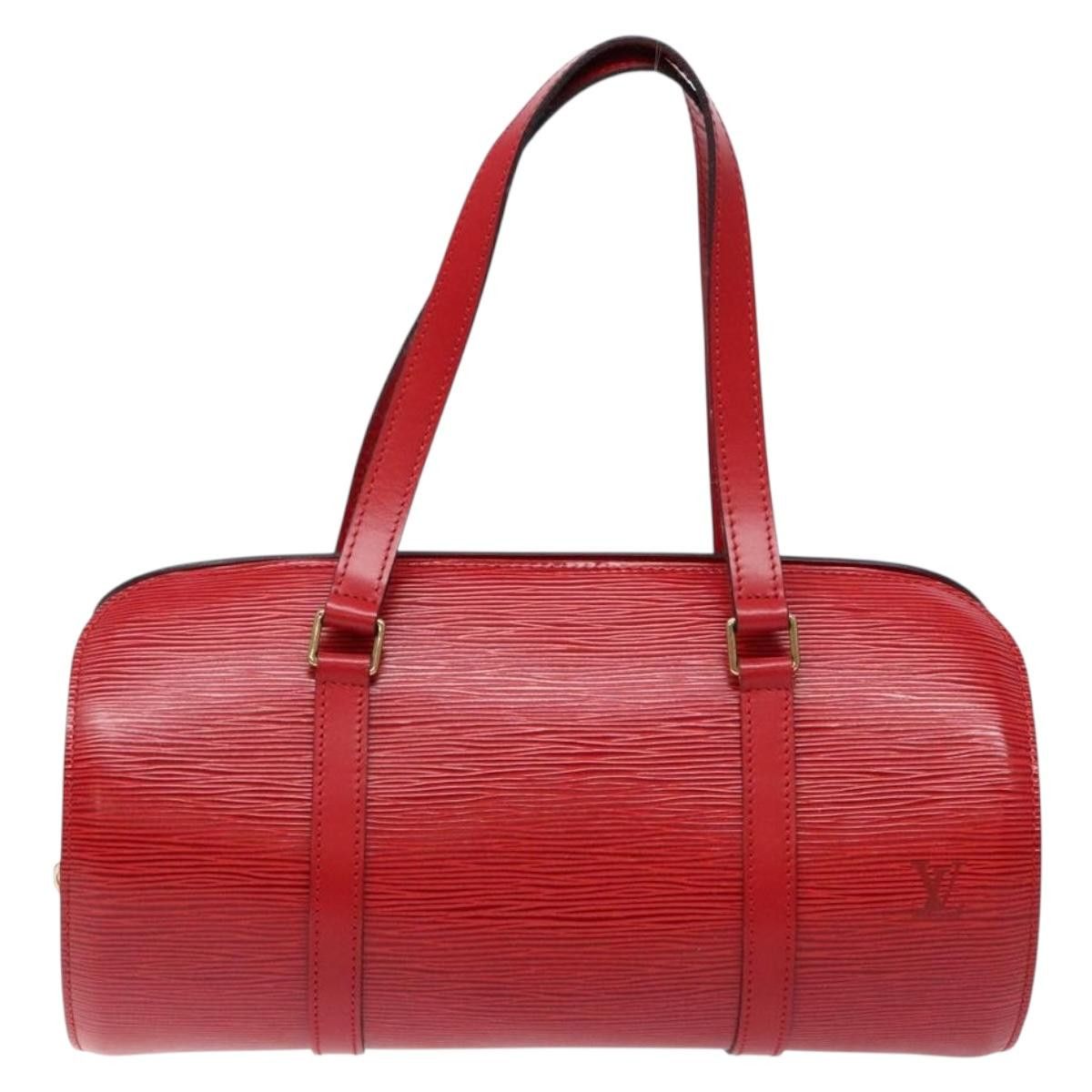 Louis Vuitton LOUIS VUITTON Epi Soufflot Hand Bag Red M52227 Size ONE SIZE - 13 Thumbnail