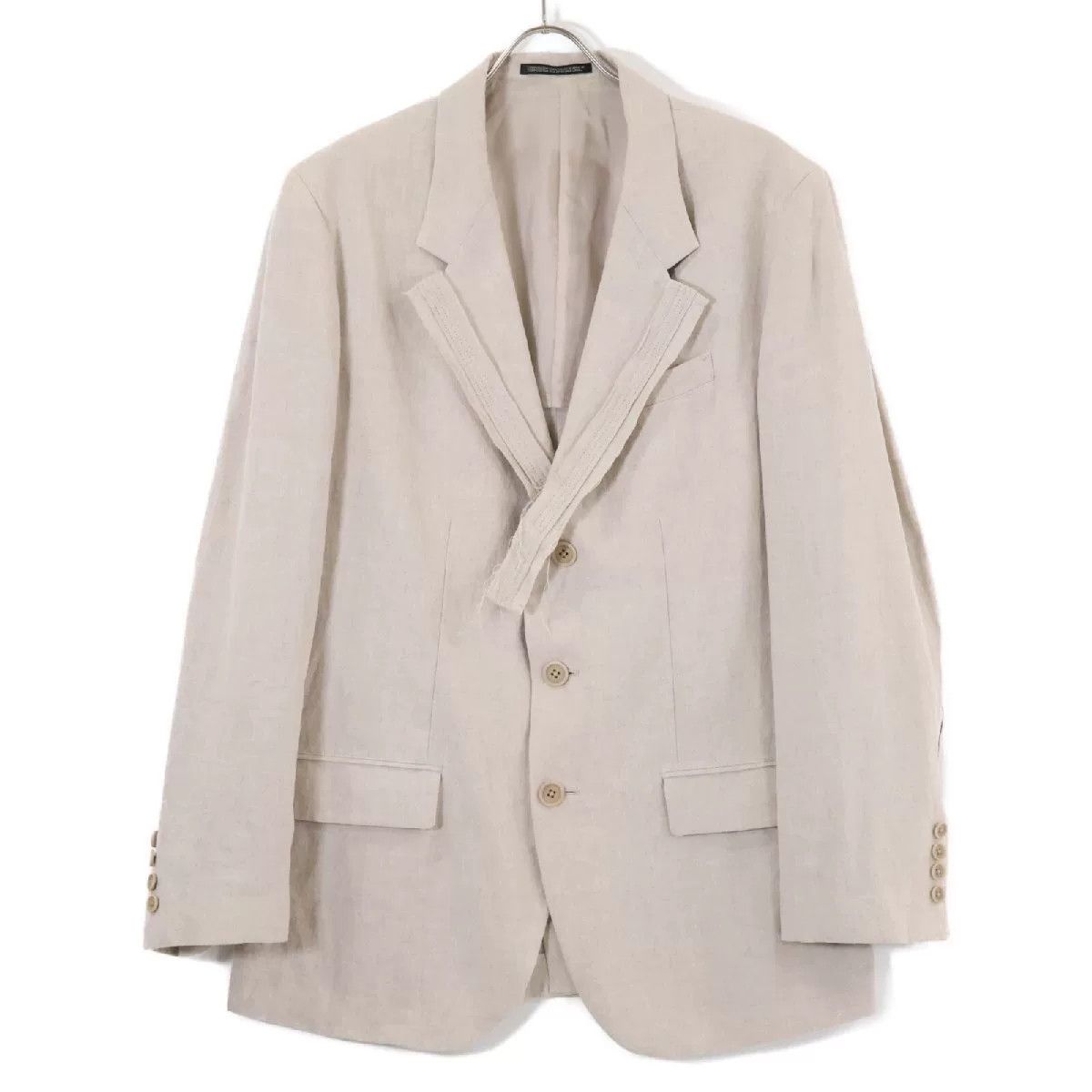 Y's for Men Y's for Men Beige Linen Blazer Size US L / EU 52-54 / 3 - 1 Thumbnail
