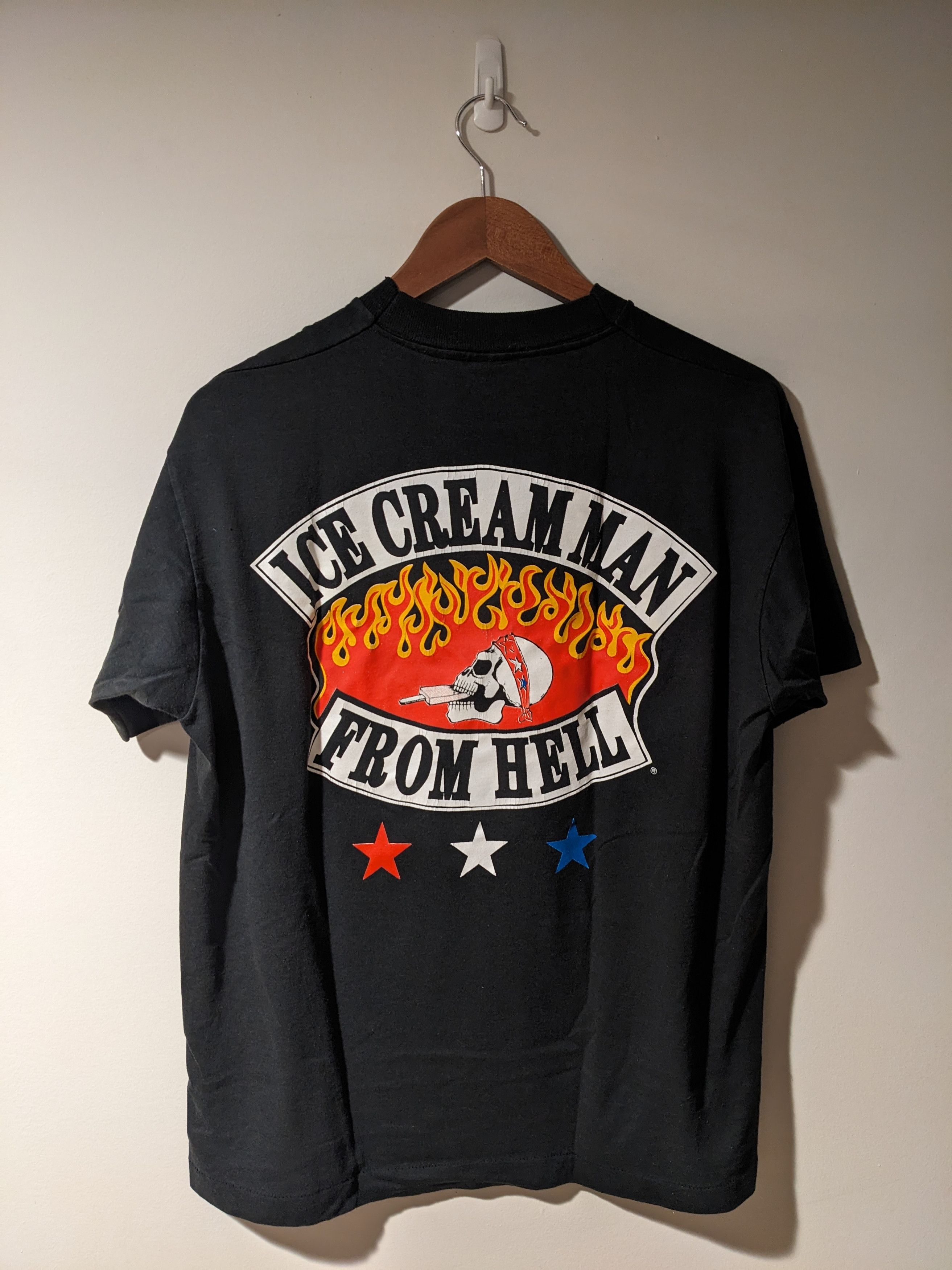 Harley Davidson × Vintage Vintage 90s Ice Cream Man From Hell Biker Motorcycle T-Shirt Size US L / EU 52-54 / 3 - 1 Thumbnail