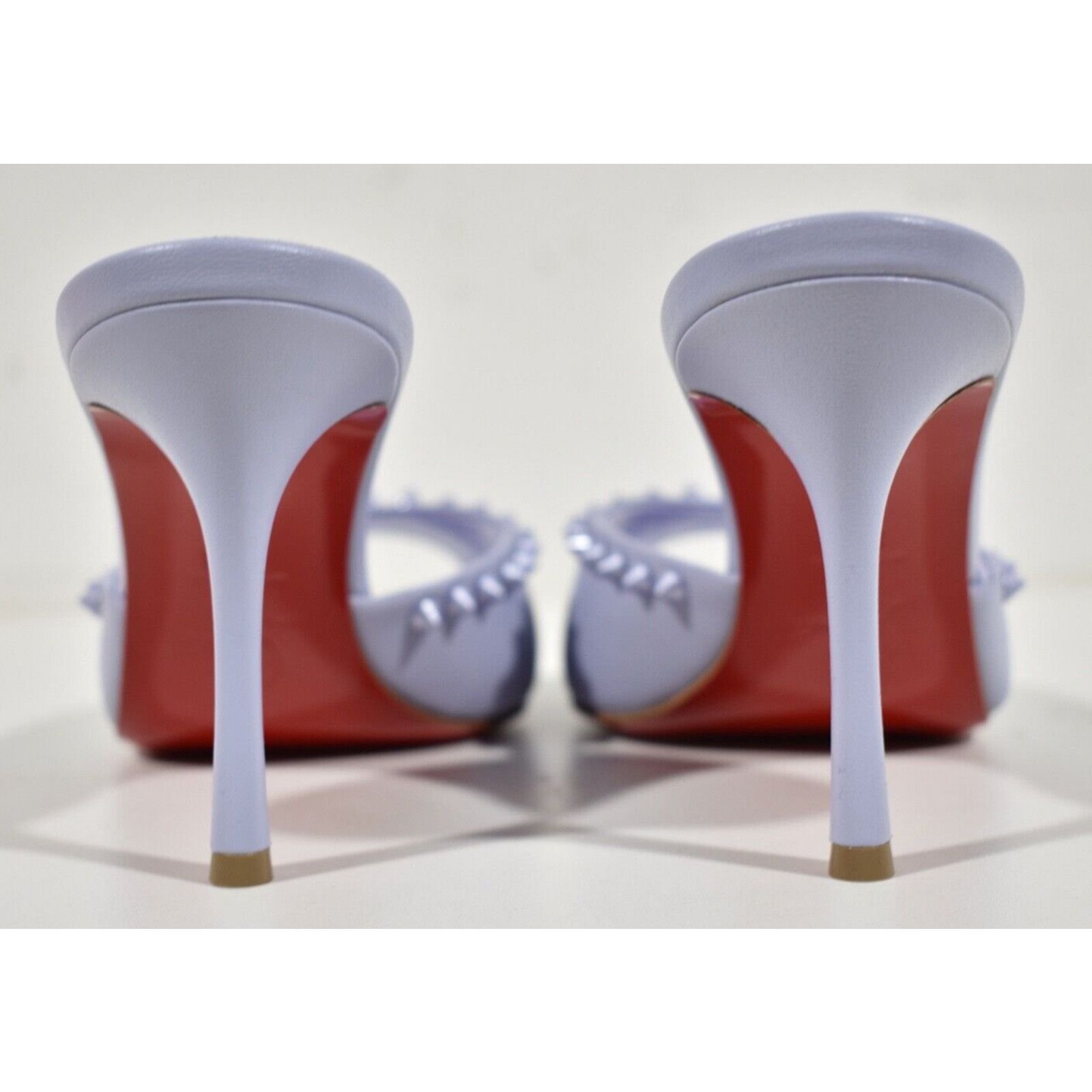 Christian Louboutin Me Dolly Spike 85 Skylight Purple Sandal Mule Heel Pump 38 Size US 8 / IT 38 - 11 Thumbnail