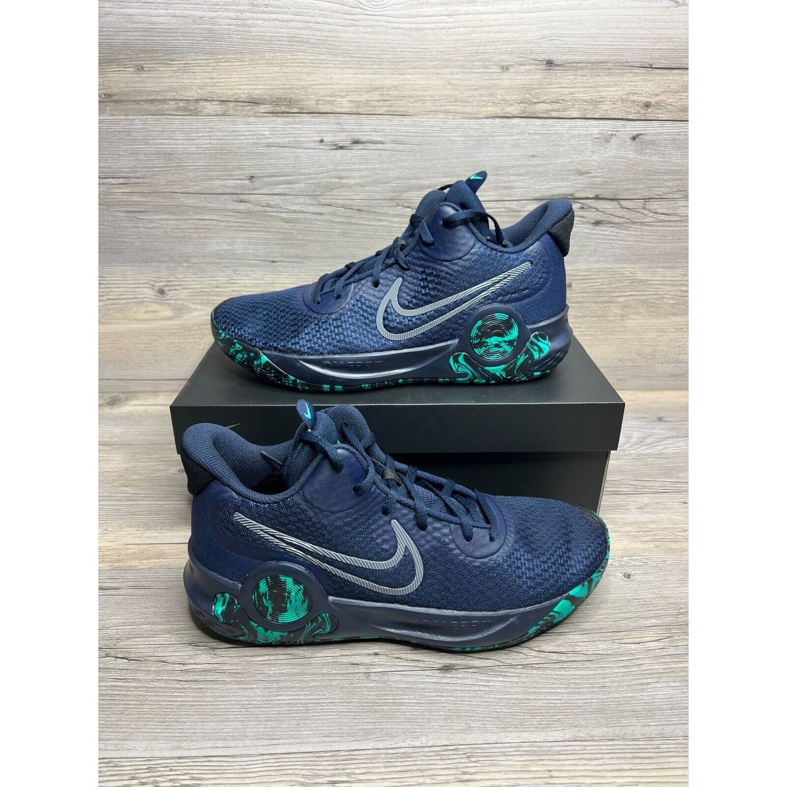 nike kd trey 5 ix obsidian clear emerald