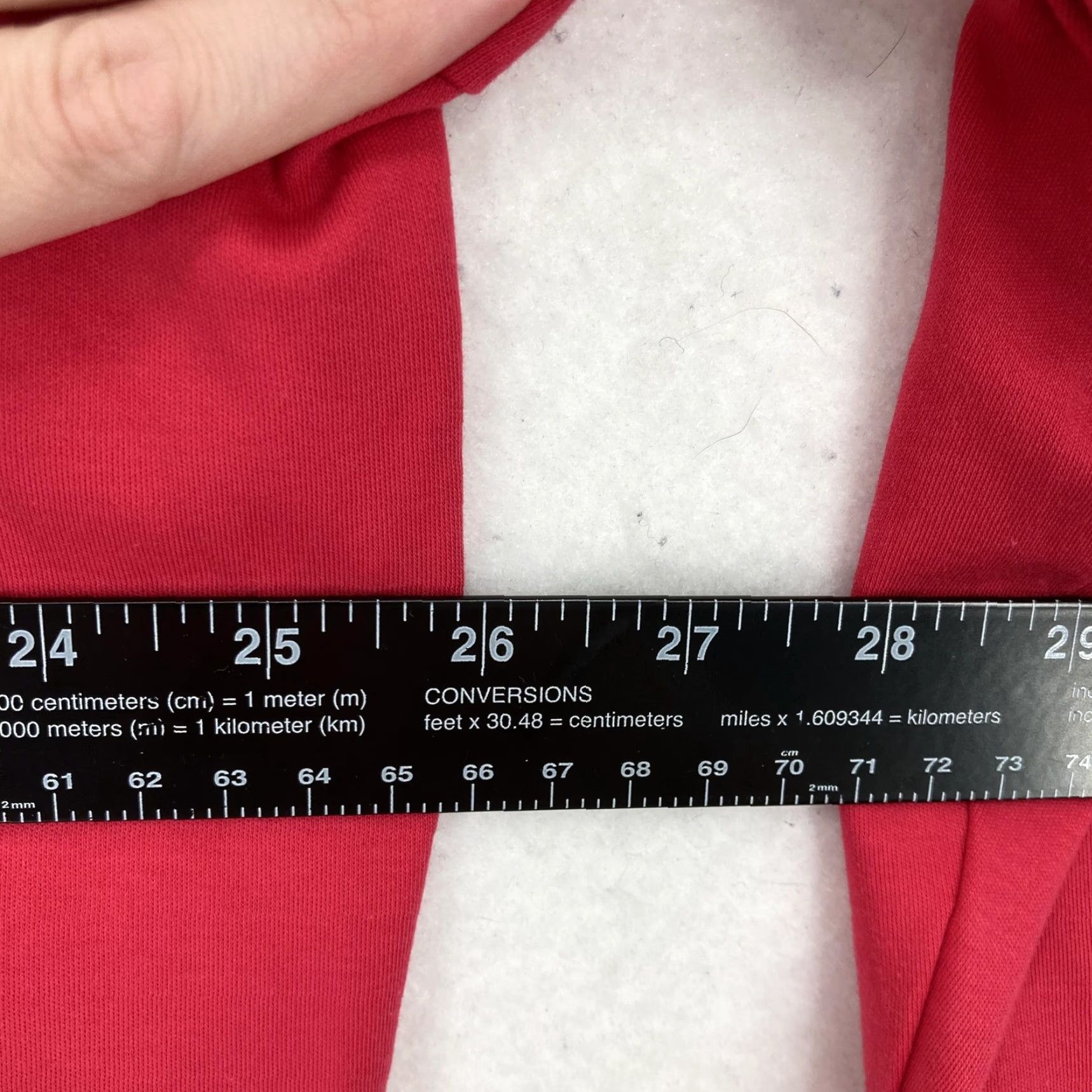 Vintage L.L.Bean Shirt Womens 3X Plus Red Supima Cotton Long Sleeve Scoop Neck Tee Soft Size XXL / US 16-18 / IT 52-54 - 7 Thumbnail