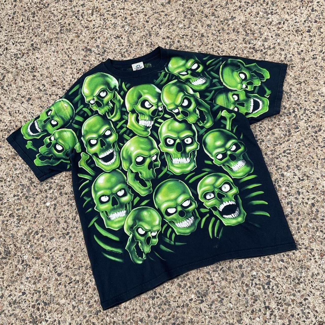Other 01 3/6 Mafia Skull Liquid Blue Aop Size US XL / EU 56 / 4 - 2 Thumbnail
