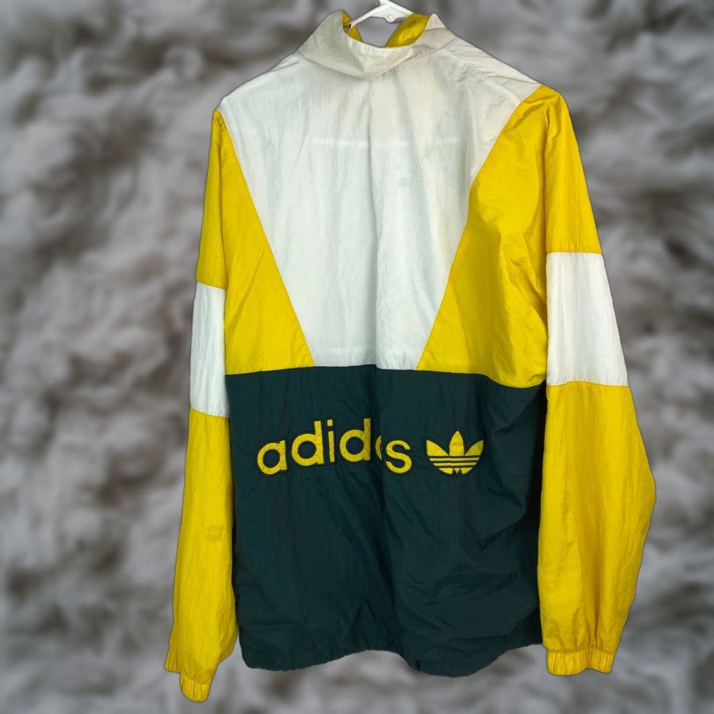 Adidas Adidas Track Jacket Colorblock 1/2 Zip Yellow & Green M Athletic Mens Colorful 90s? Size US M / EU 48-50 / 2 - 1 Thumbnail
