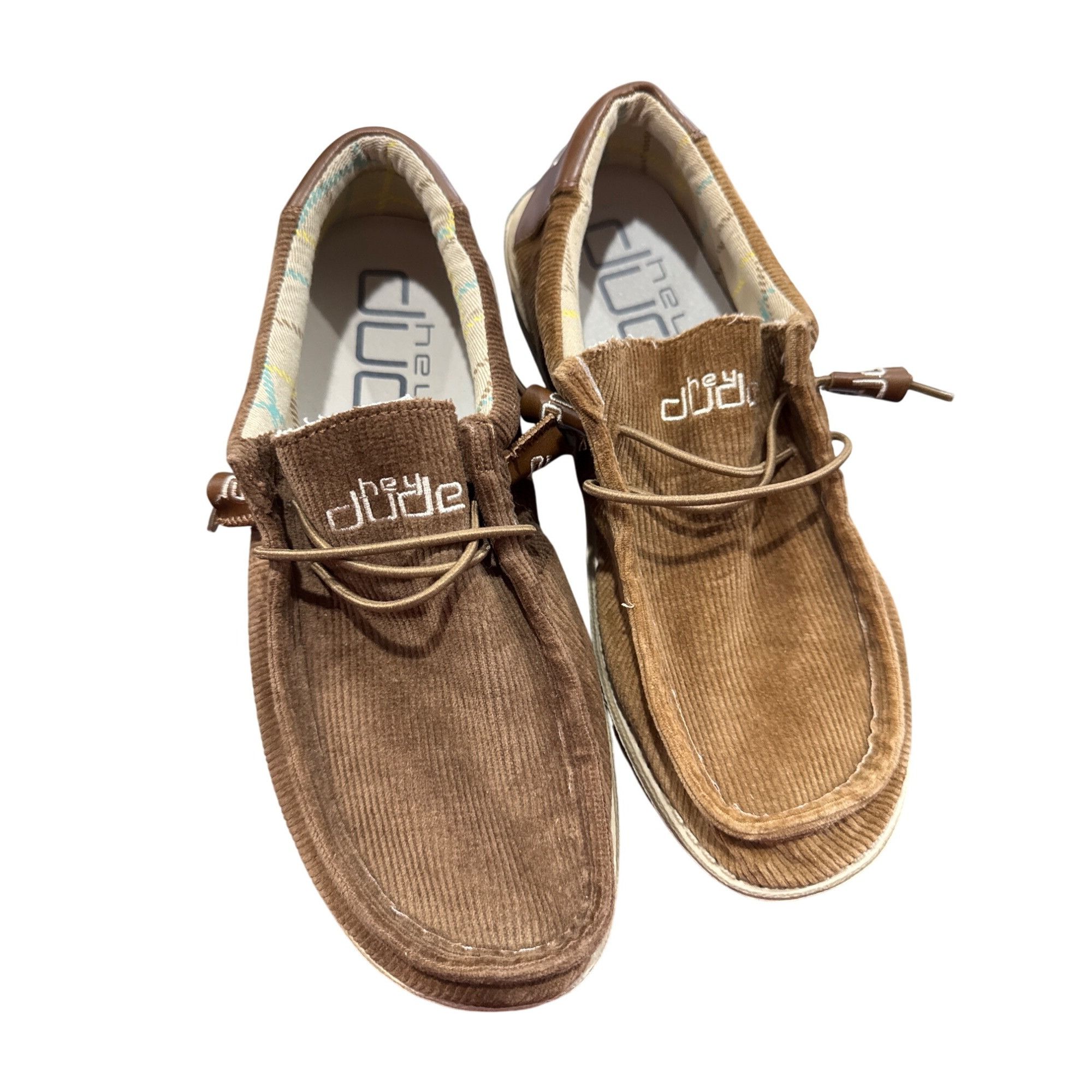 Other Hey Dude Wally Mens Brown Corduroy Slip-On Casual Shoes Size Size US 8 / EU 41 - 11 Thumbnail