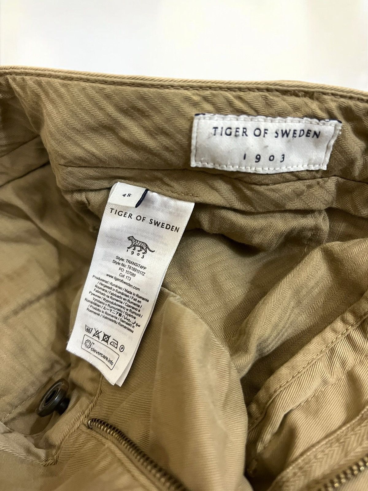 Tiger of Sweden Tiger of Sweden Transit khaki chino trousers size W31 Size US 31 - 6 Thumbnail