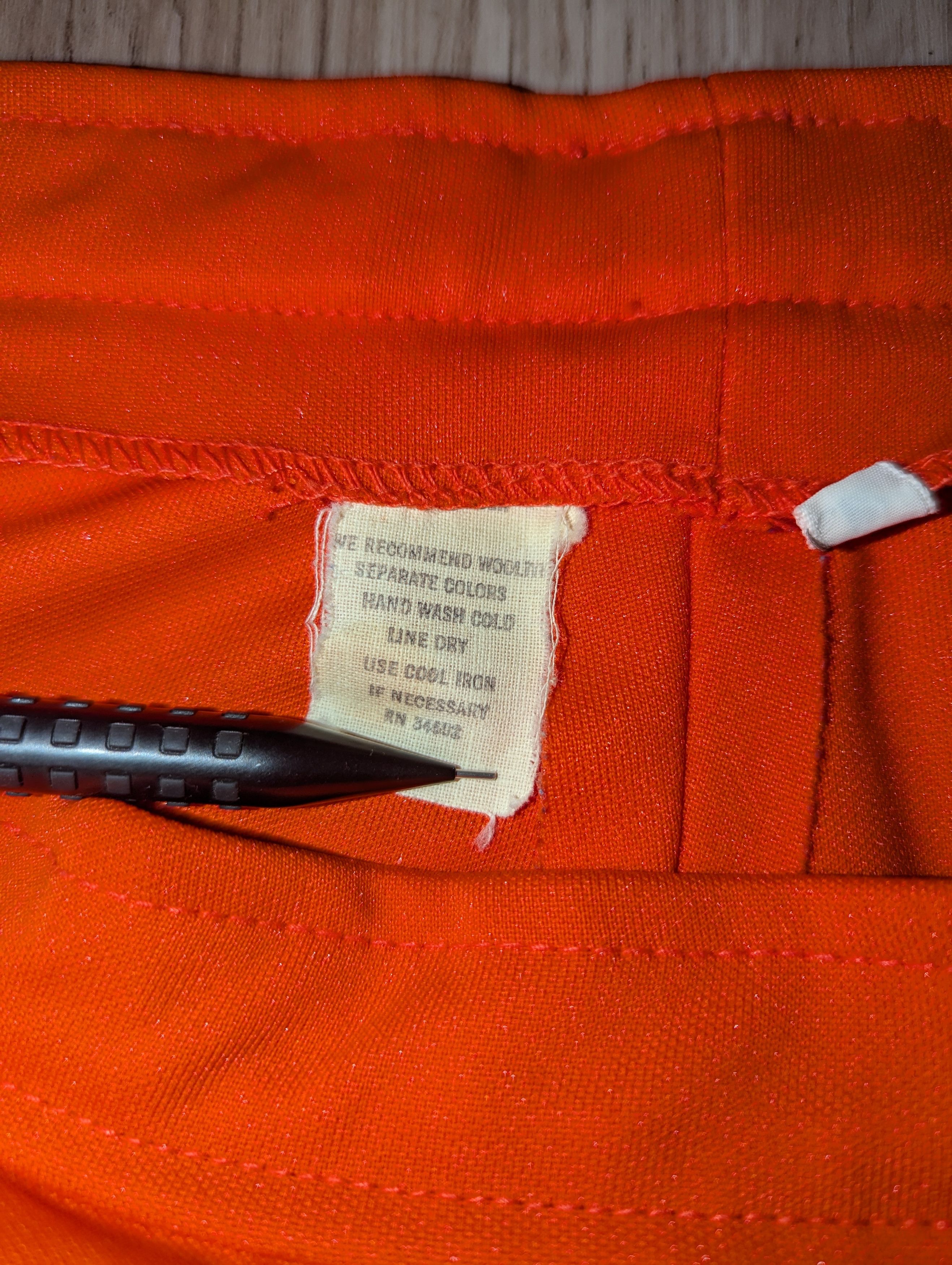 Givenchy Vintage 1970s Givenchy Women's Pants, 28x28, size 12 Orange Size 28" / US 6 / IT 42 - 5 Thumbnail