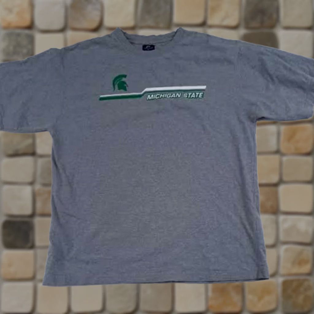 Pro Player VINTAGE pro player Shirt Mens XL Gray Michigan State Spartans Size US XL / EU 56 / 4 - 1 Thumbnail