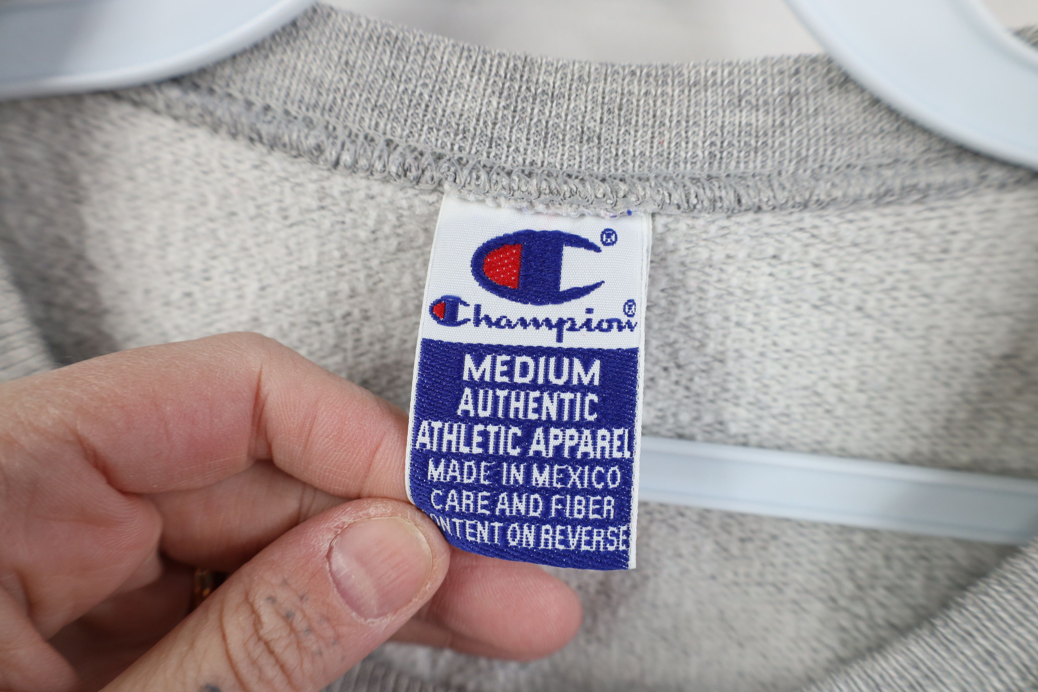 Champion Vintage 90s Champion Spell Crewneck Sweatshirt Heather Gray Size US M / EU 48-50 / 2 - 9 Thumbnail