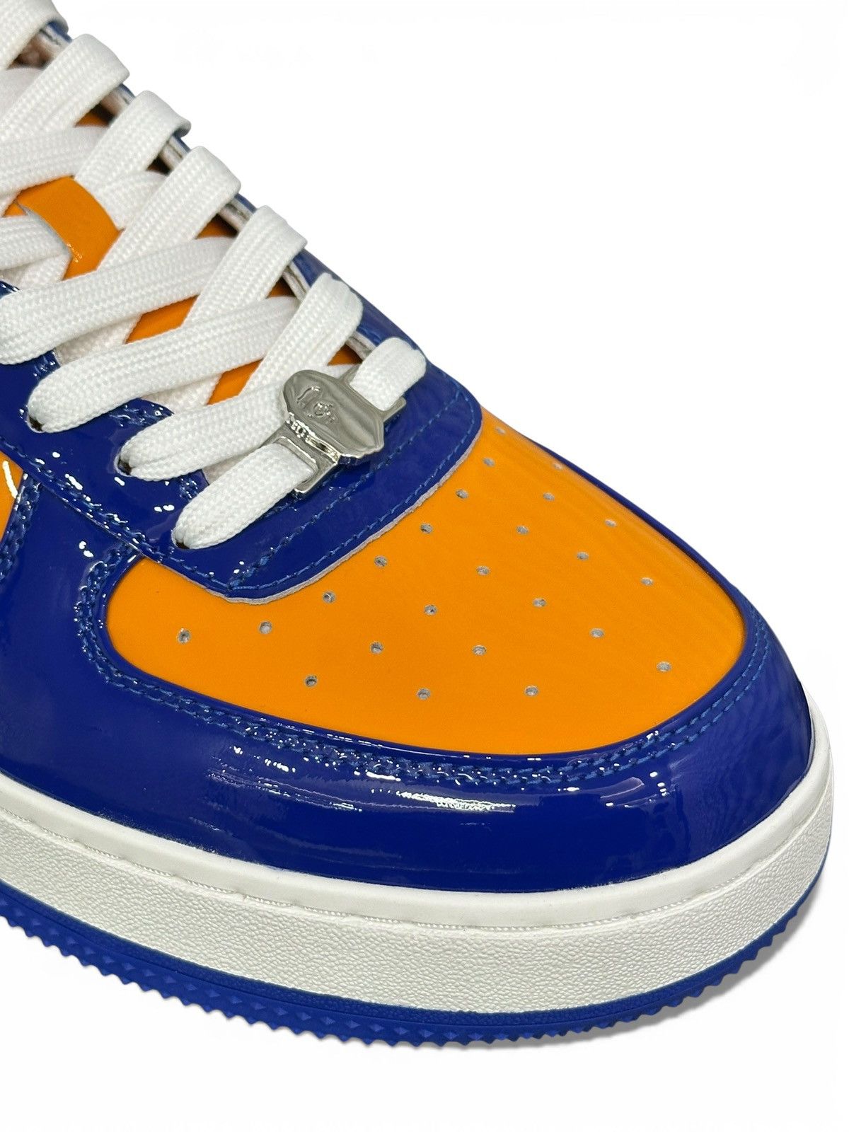 Bape A Bathing Ape Bape Sta Patent Leather Blue Orange Size 12 Size US 12 / EU 45 - 6 Thumbnail