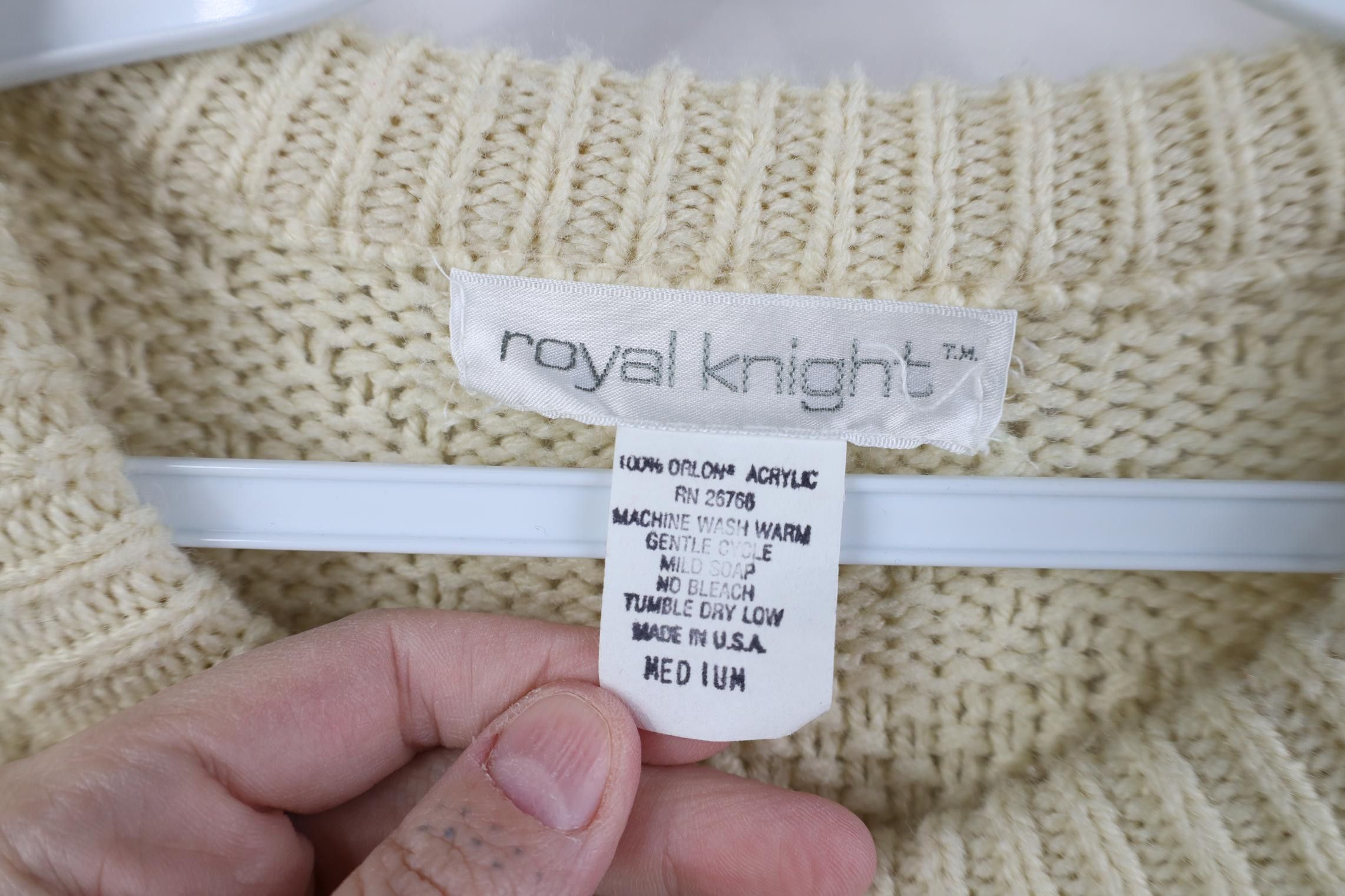 Vintage Vintage 90s Streetwear Ribbed Knit Crewneck Sweater USA Size US M / EU 48-50 / 2 - 4 Thumbnail