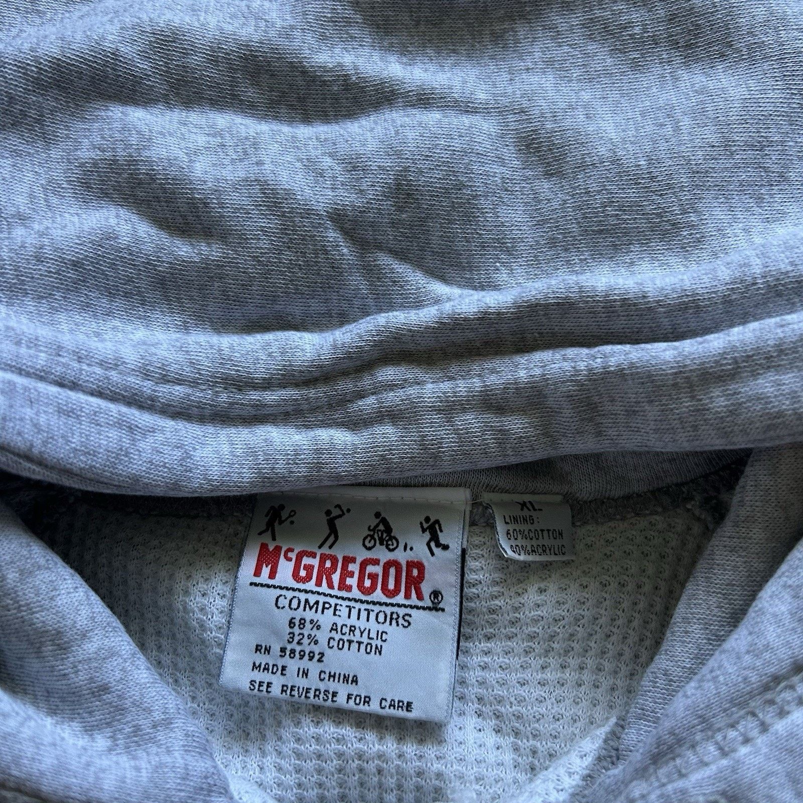 Vintage Vintage 90s Hoodie XL Thermal Lined Full Zip Cat Animal Art Size US XL / EU 56 / 4 - 9 Thumbnail