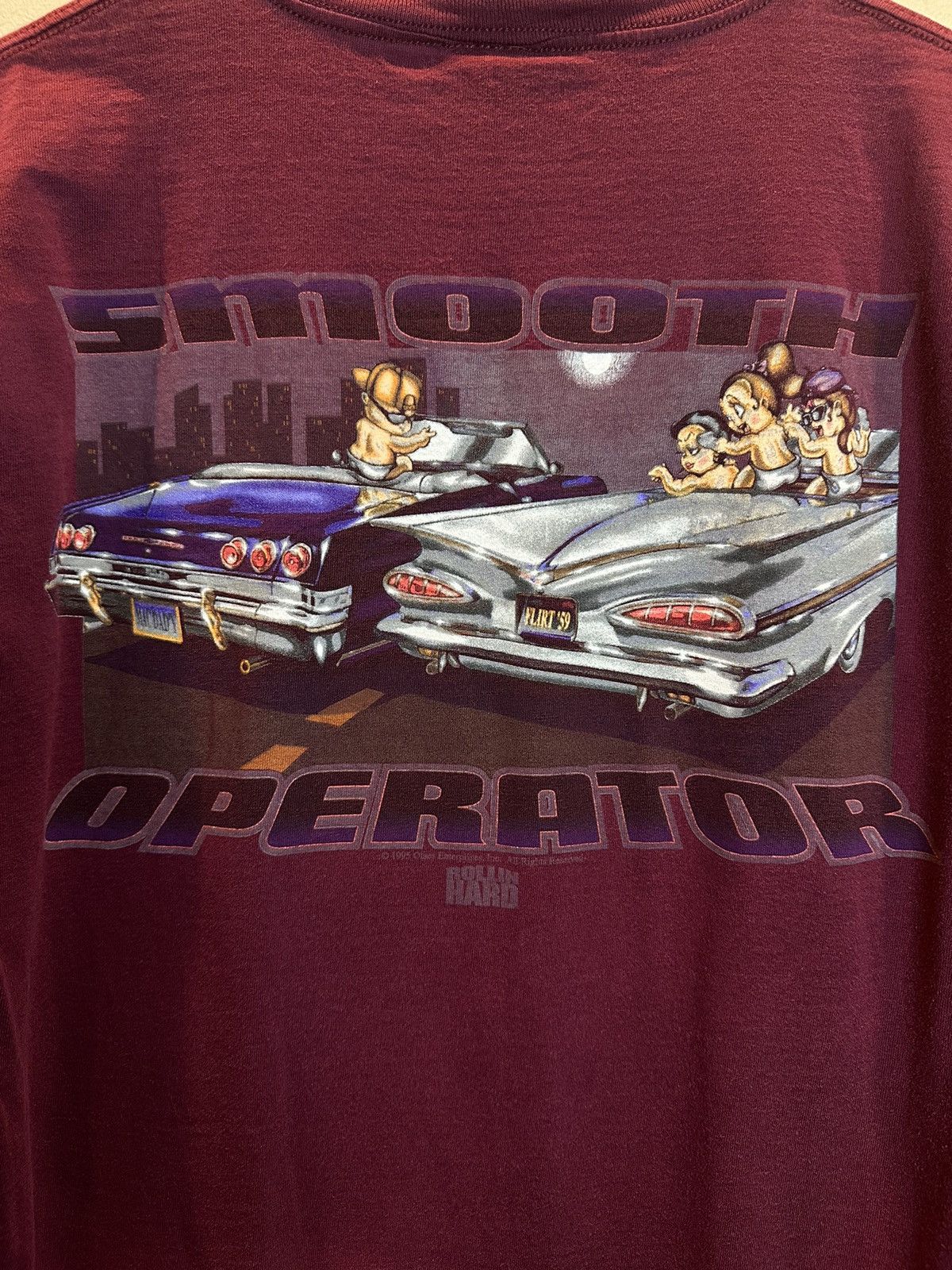 Tultex × Vintage RARE* Vintage 90s Rollin Hard Smooth Operator Lowrider Shirt Size US XL / EU 56 / 4 - 3 Thumbnail