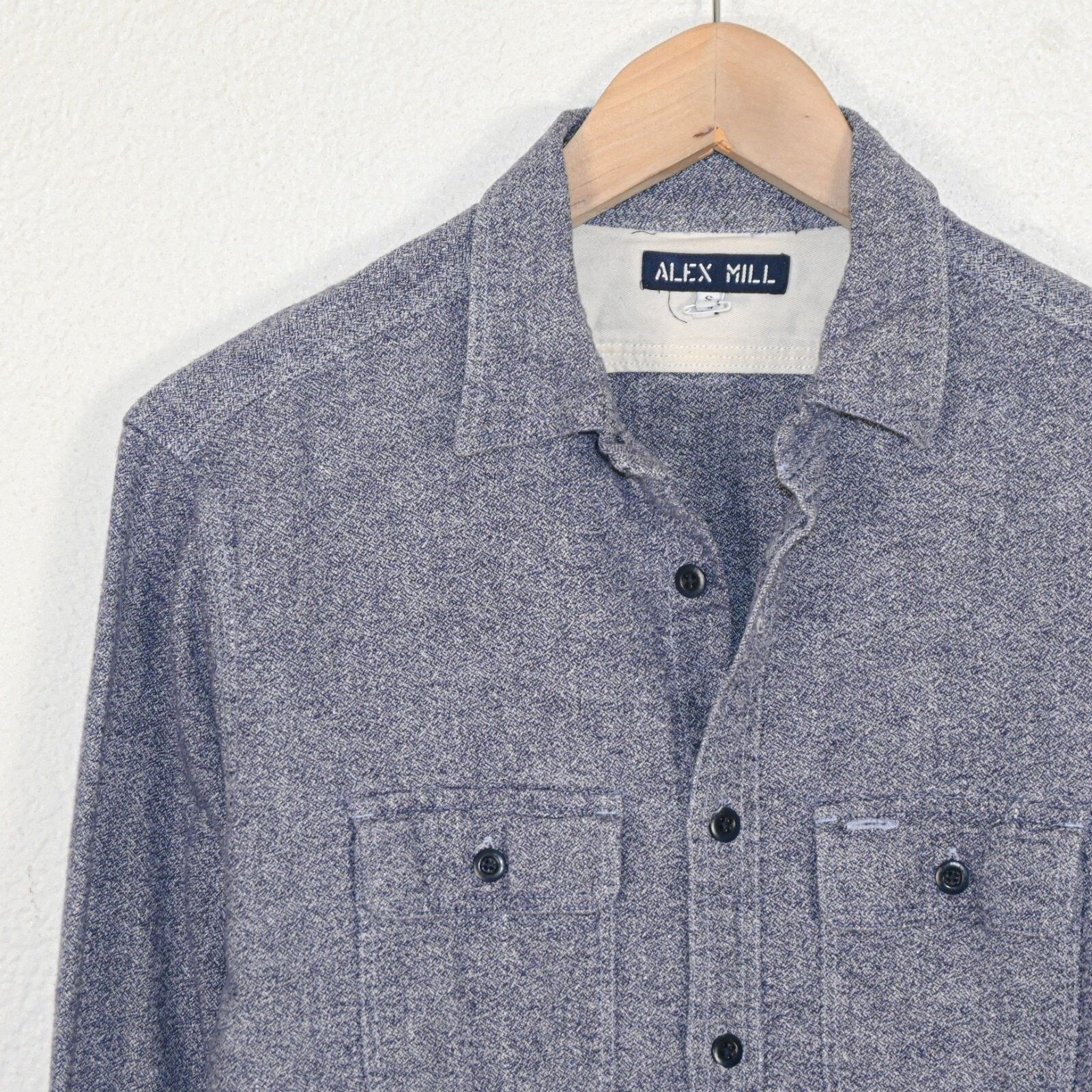 Alex Mill ALEX MILL Men's Caden Roadhouse Button up Shirt Navy Small Size US S / EU 44-46 / 1 - 4 Thumbnail