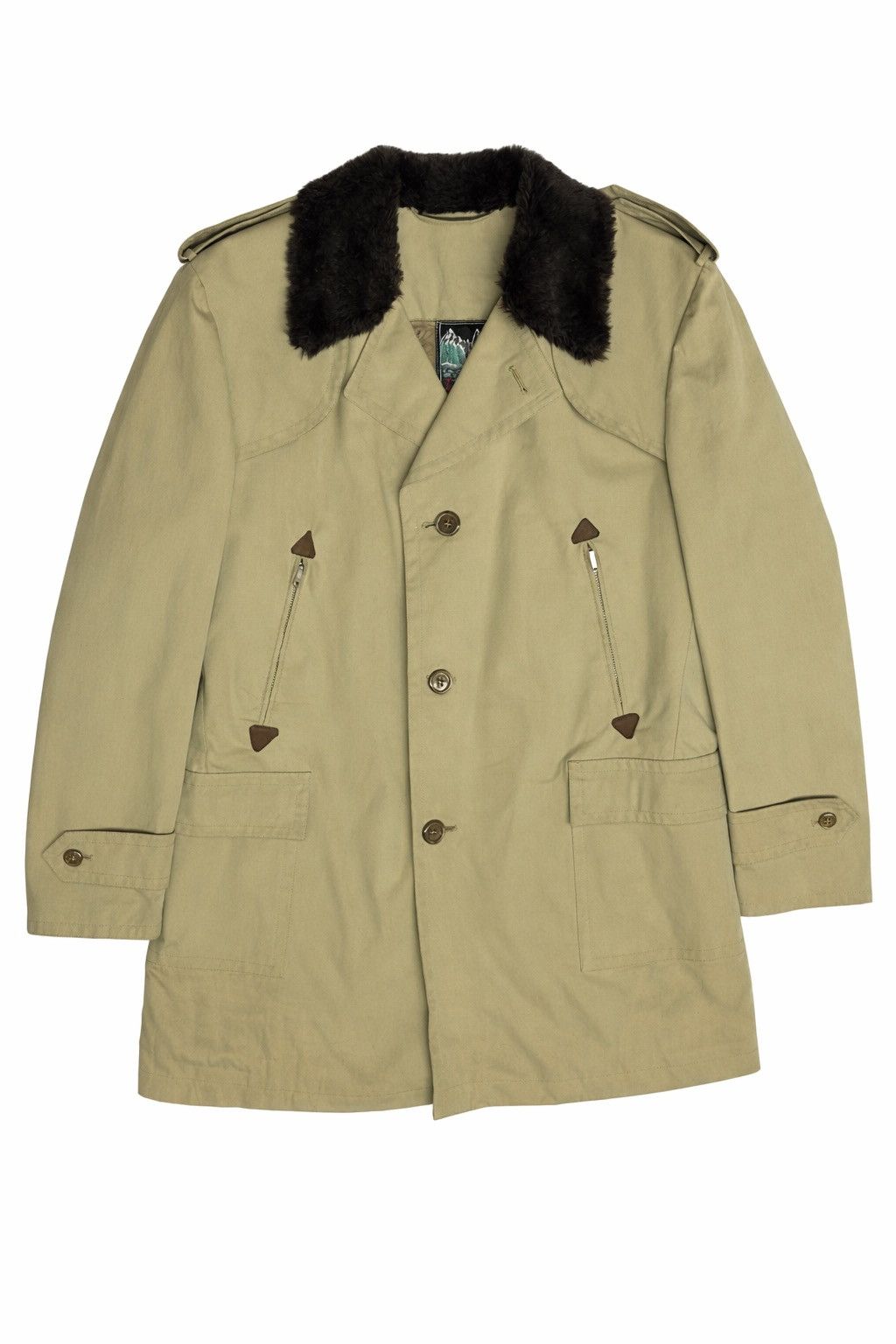 Vintage Vintage Military-Style Gabardine Coat Size US L / EU 52-54 / 3 - 1 Thumbnail