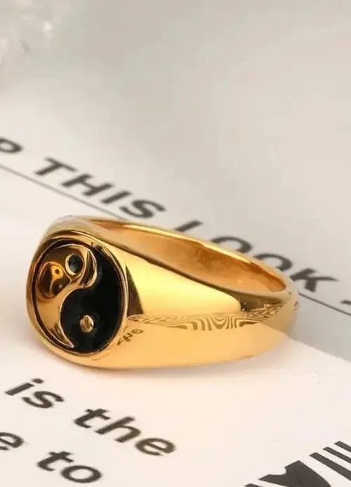 Designer Yin Yan Ring Size ONE SIZE - 7 Thumbnail