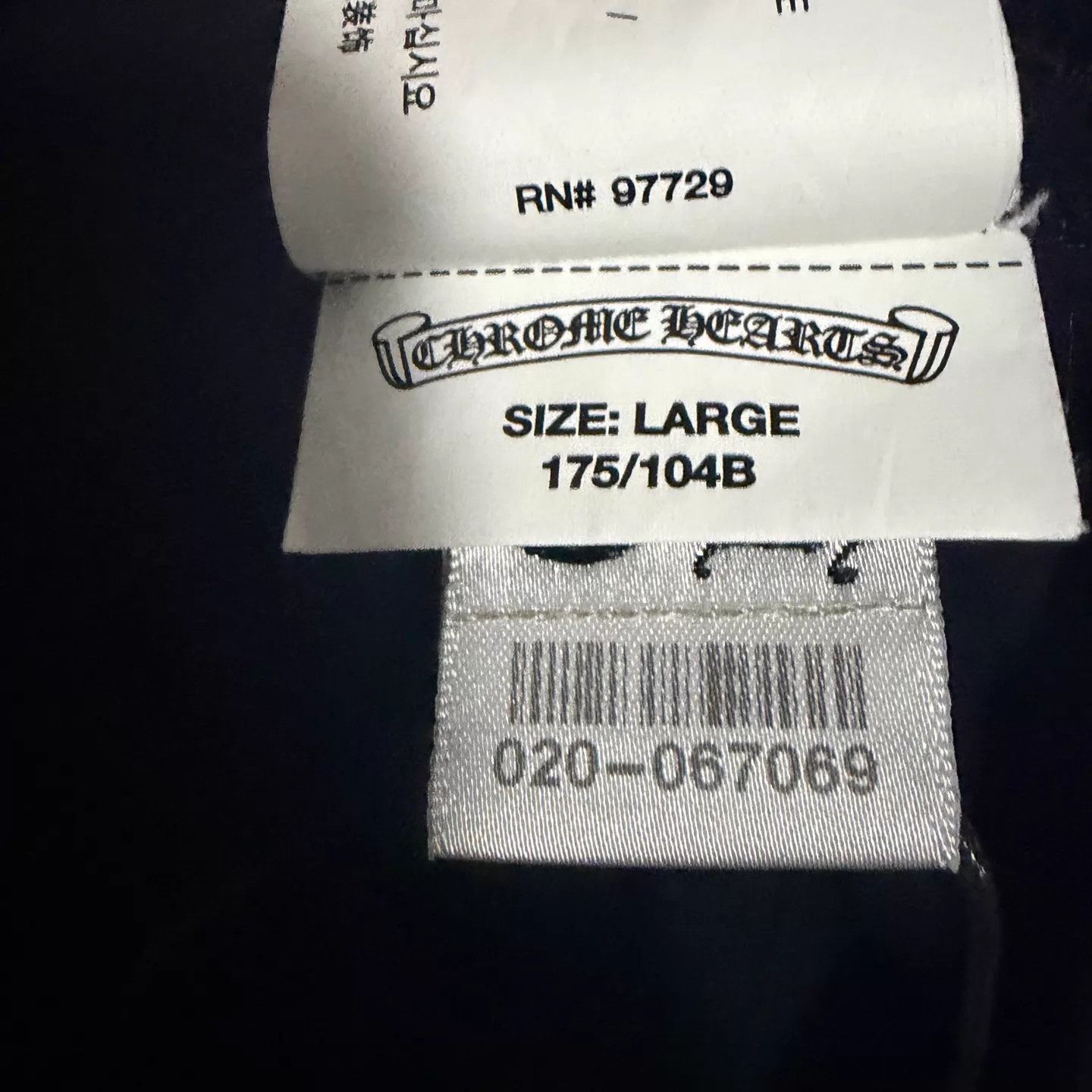 Chrome Hearts Chrome Hearts HK Exclusive Black LS Arm Vine Qilin Cross L Size US L / EU 52-54 / 3 - 5 Thumbnail
