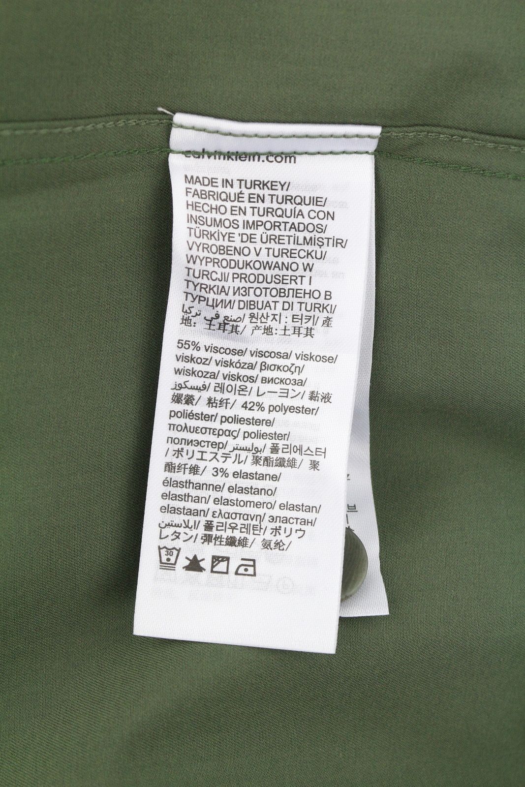 Calvin Klein MINIMAL TWILL TAIL S Green Patch Pocket 87676 Size US S / EU 44-46 / 1 - 7 Thumbnail