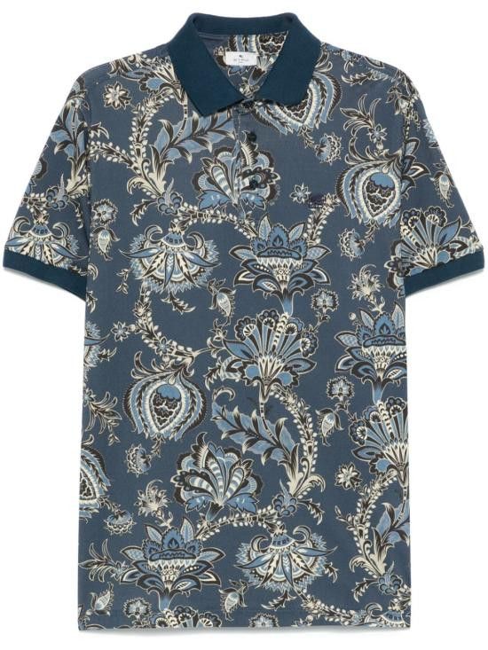 Etro ETRO Men T-Shirts MRMD0004 AK569X0883 Blue Size US XL / EU 56 / 4 - 1 Thumbnail