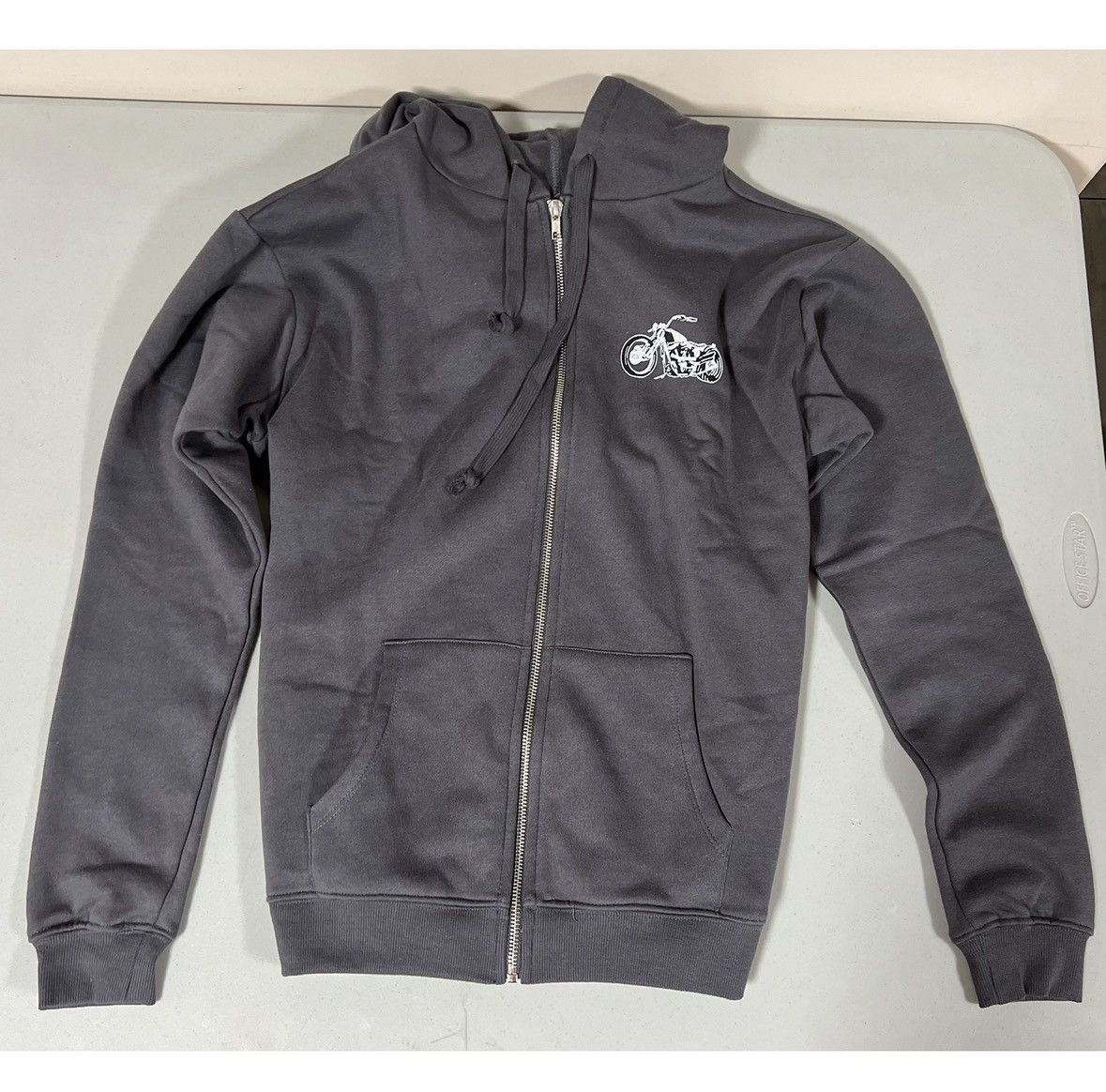 Pacsun Gray Motorcycle Graphic Zipper Sweater Sweatshirt Hoodie XS🩶 Size US XS / EU 42 / 0 - 3 Thumbnail