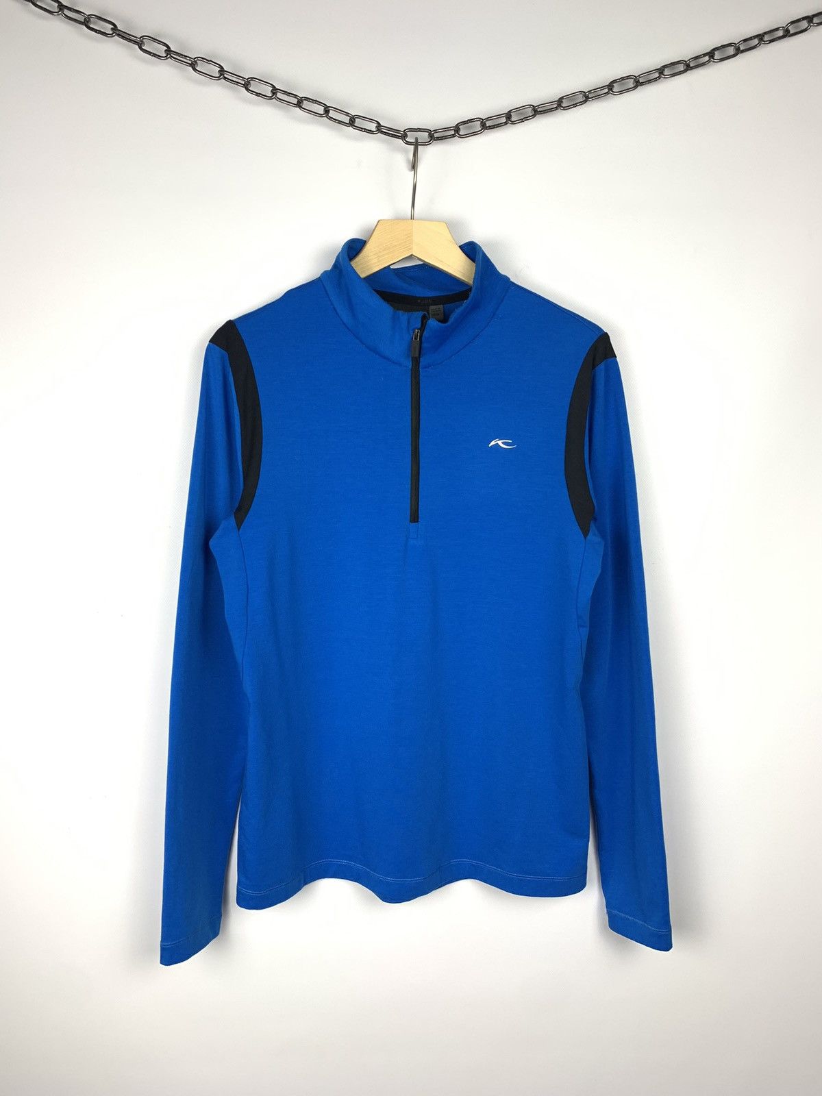 KJUS Kjus 1/3 Zip Baselayer Long Sleeve T-Shirt Size M Blue Size US M / EU 48-50 / 2 - 1 Thumbnail