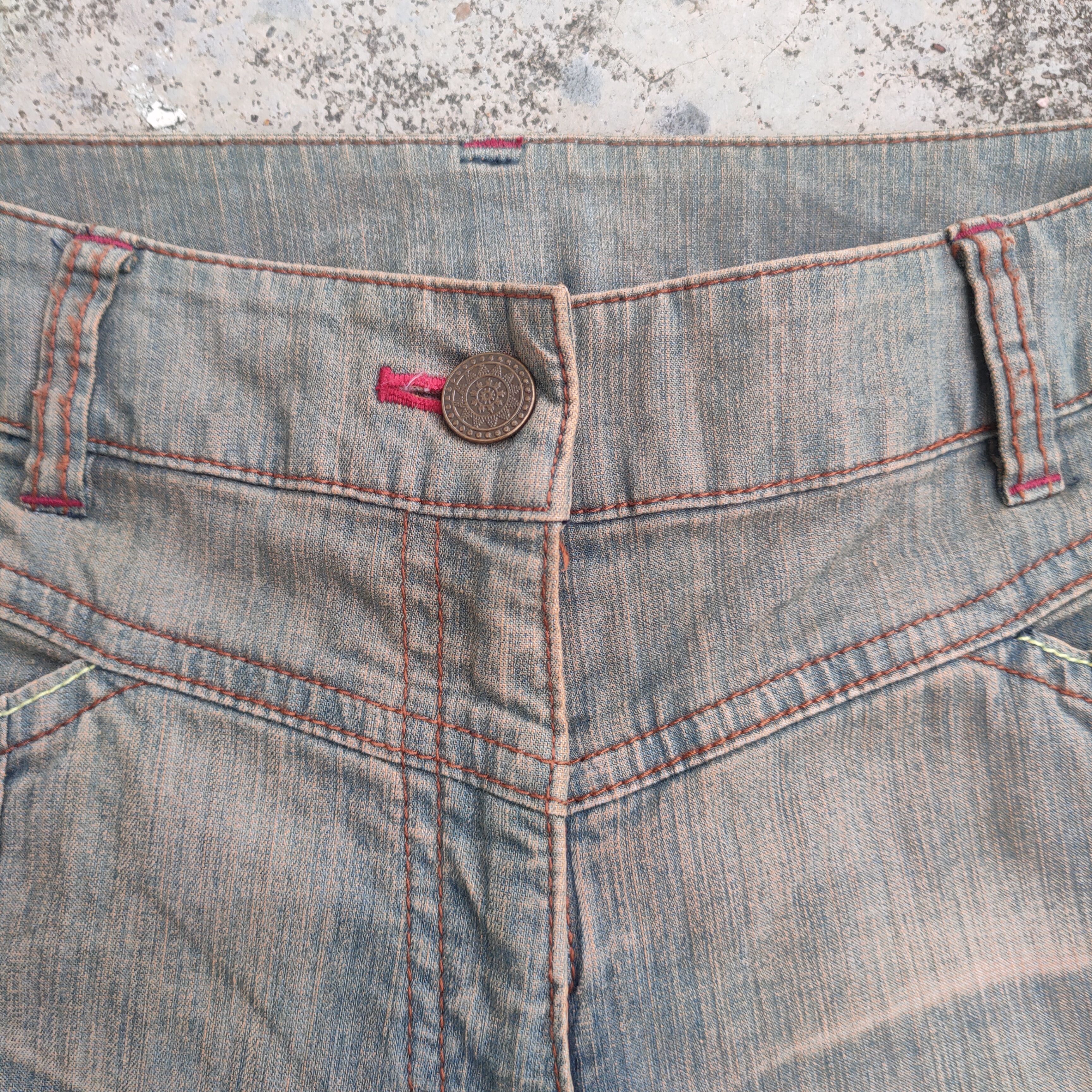 Japanese Brand × Jean × Rusty VINTAGE ROSSES WOMAN FLARE RUSTY JEAN DENIM PANTS Size US 30 / EU 46 - 4 Thumbnail