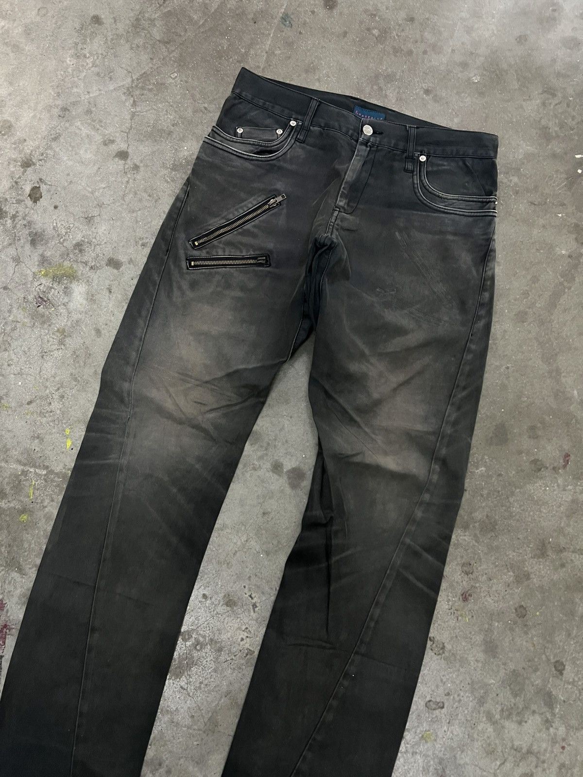Designer × Japanese Brand × Vintage THRASHED🔥RAGEBLUE COTTON FADED PANT ZIPPER Size US 32 / EU 48 - 5 Thumbnail