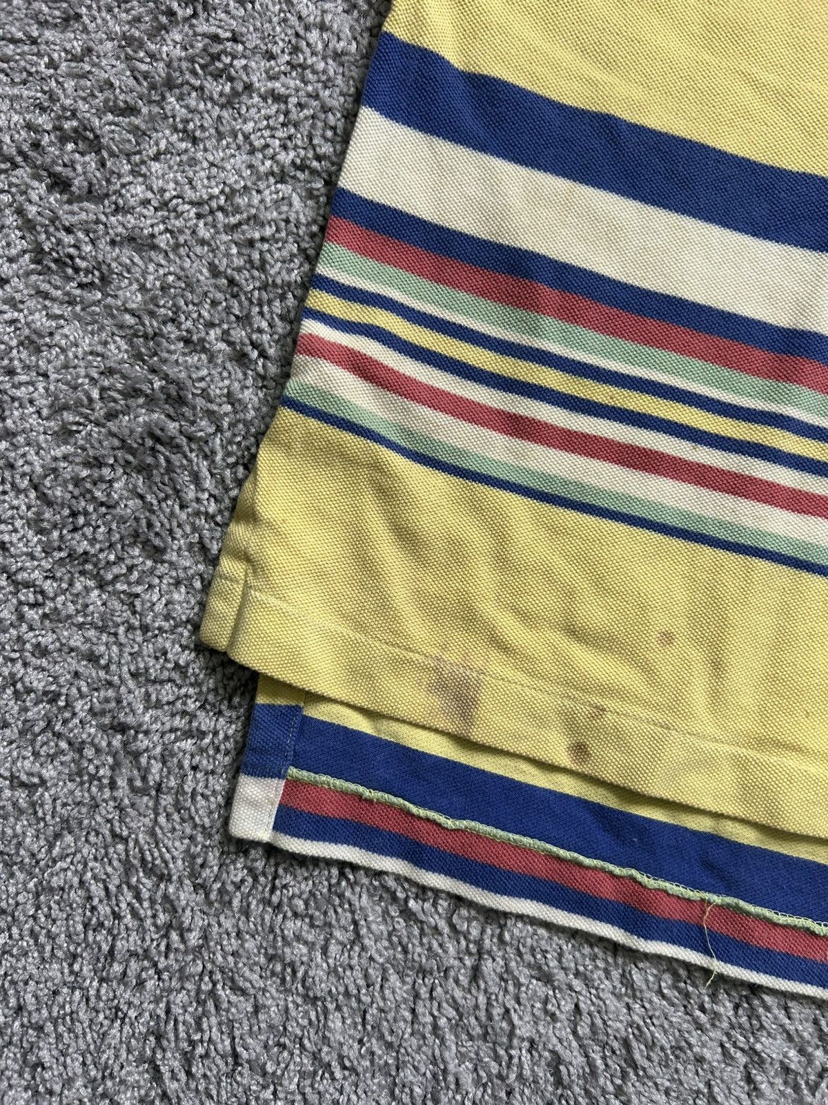 Polo Ralph Lauren Vintage 80s Polo Ralph Lauren Striped Multi Yellow Size US XL / EU 56 / 4 - 5 Thumbnail