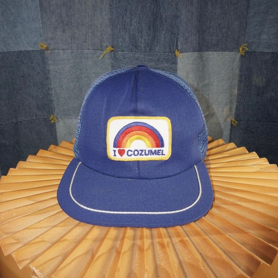 Vintage OSFA - Vintage 90 i Heart Cozumel Mexico embroider patch hat Size ONE SIZE - 1 Thumbnail