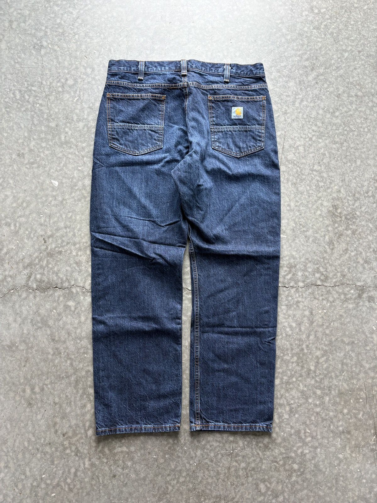 Carhartt Vintage Y2K Carhartt Denim Jeans 36x30 Dark Wash Size US 36 / EU 52 - 5 Thumbnail