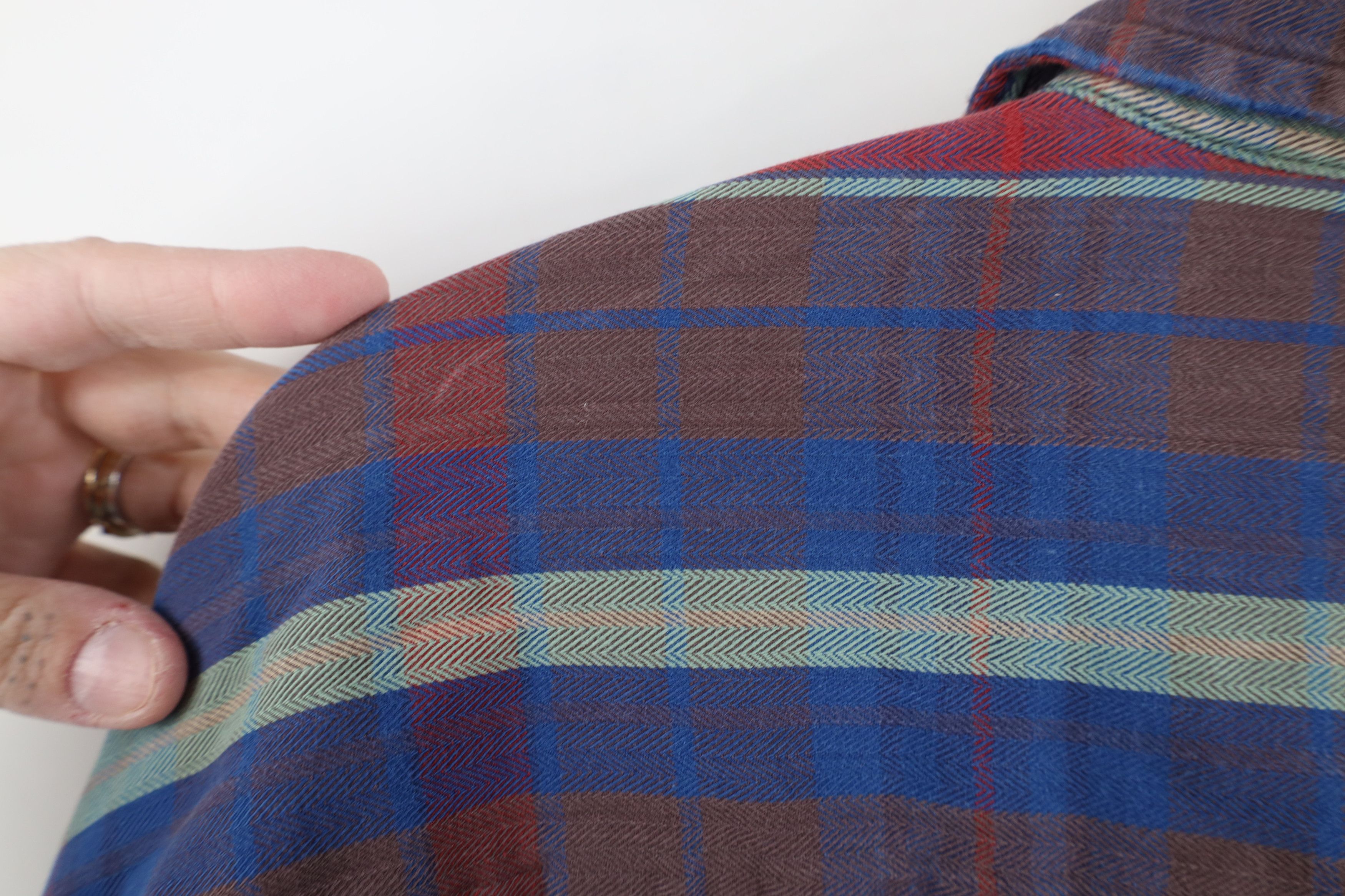 Vintage Vintage 90s Streetwear Rainbow Plaid Flannel Button Shirt Size US XL / EU 56 / 4 - 12 Thumbnail