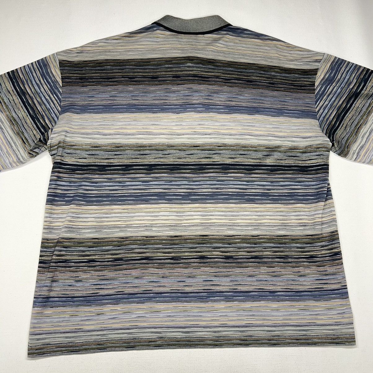 Other Klauss Boehler Polo Shirt Striped Knit Y2K Made In Italy Size US L / EU 52-54 / 3 - 13 Thumbnail